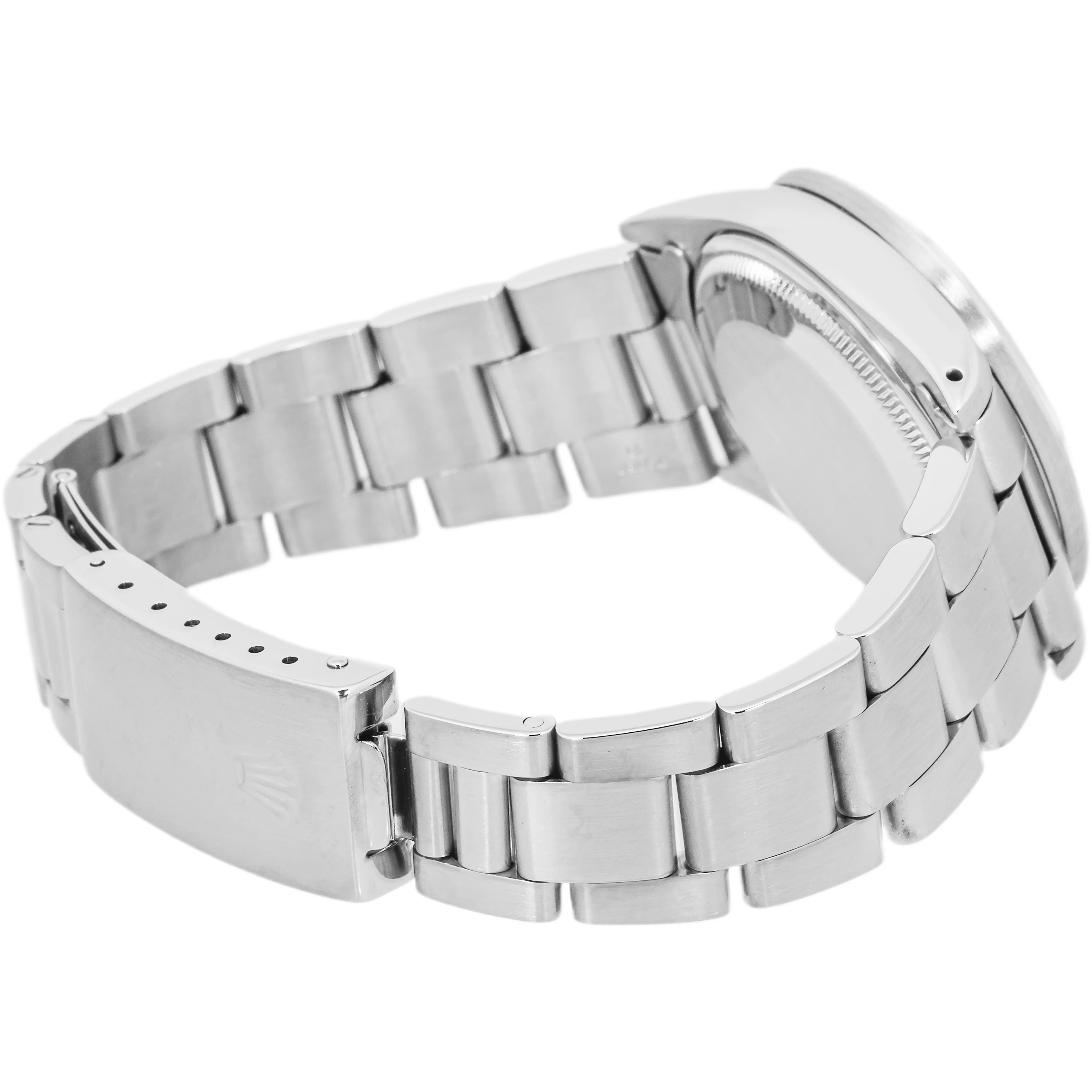 Rolex 1501 Oyster Perpetual Date 34 mm Engine Turned Bezel Silver Index Dial Oyster Bracelet 1973 - Image 6