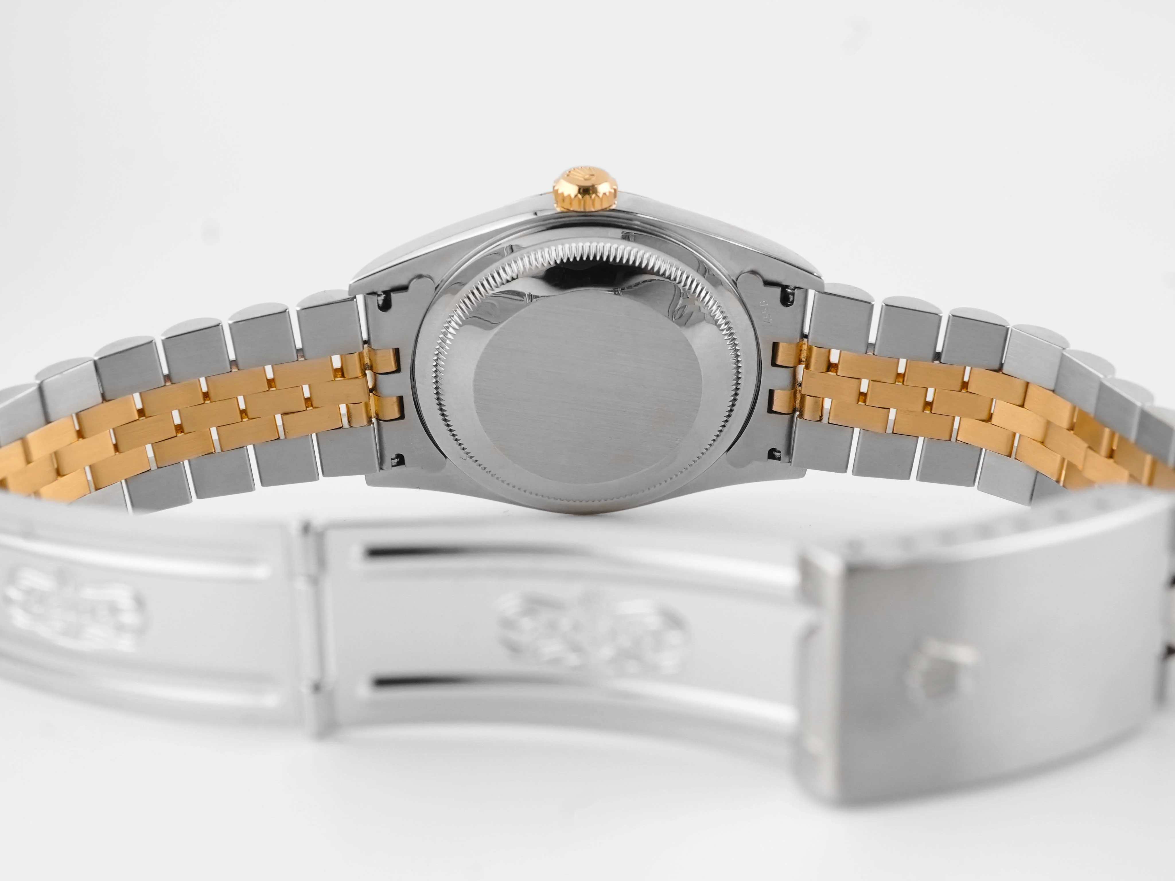Rolex 16233 Datejust 36 mm Fluted Bezel Champagne Jubilee Diamond Dial Jubilee Box and Papers 2001 - Image 10