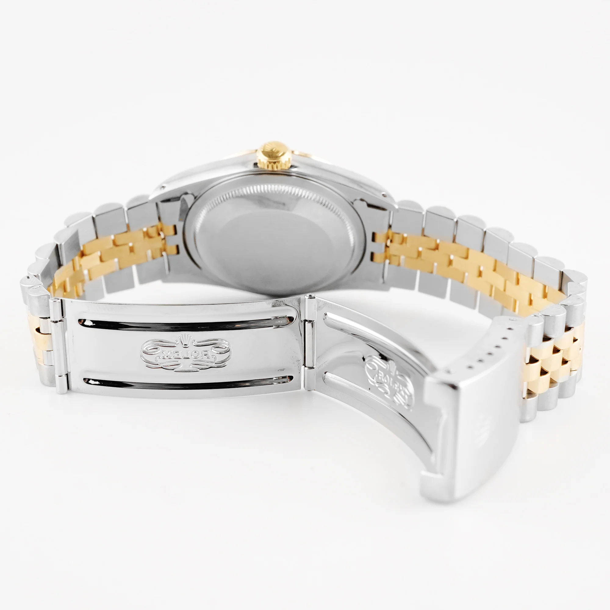 Rolex 16233 Datejust 36 mm Fluted Bezel Champagne Diamond Dial Jubilee Bracelet Box & Papers 1994 - Image 8