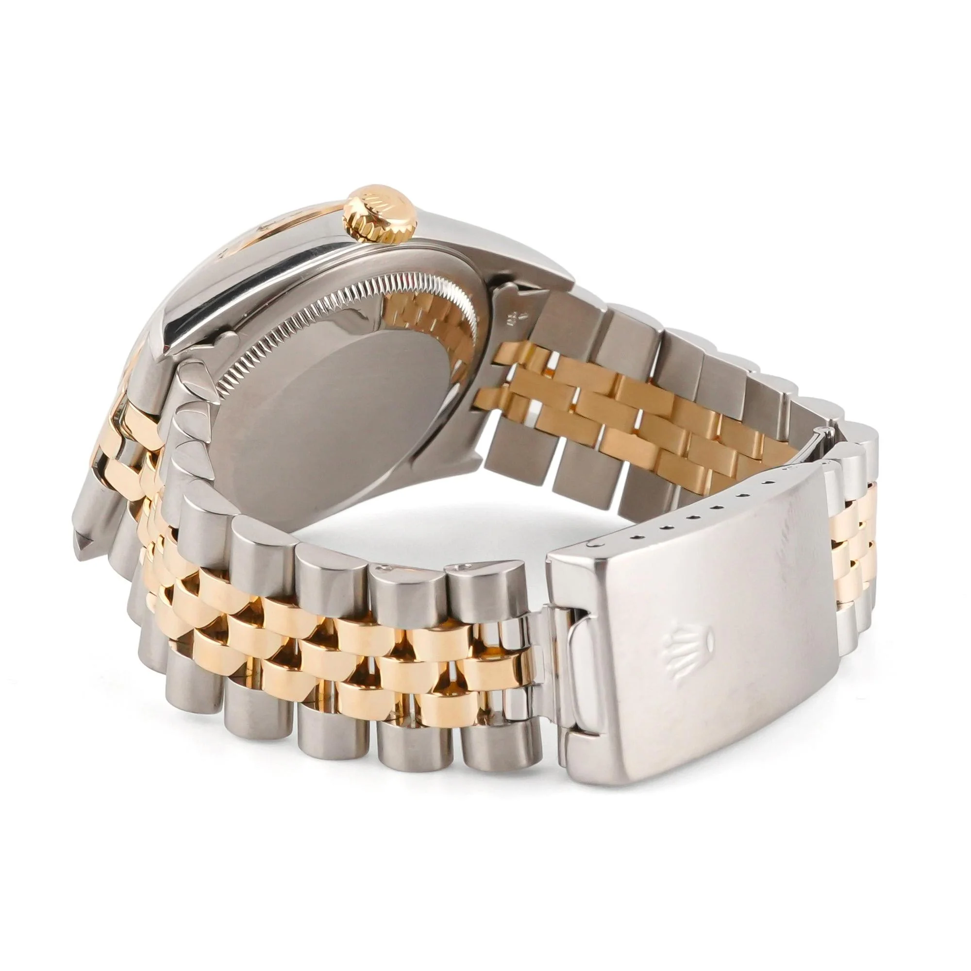 Rolex 16233 Datejust 36 mm Fluted Bezel Champagne Diamond Dial Jubilee Bracelet Box 1995 - Image 5