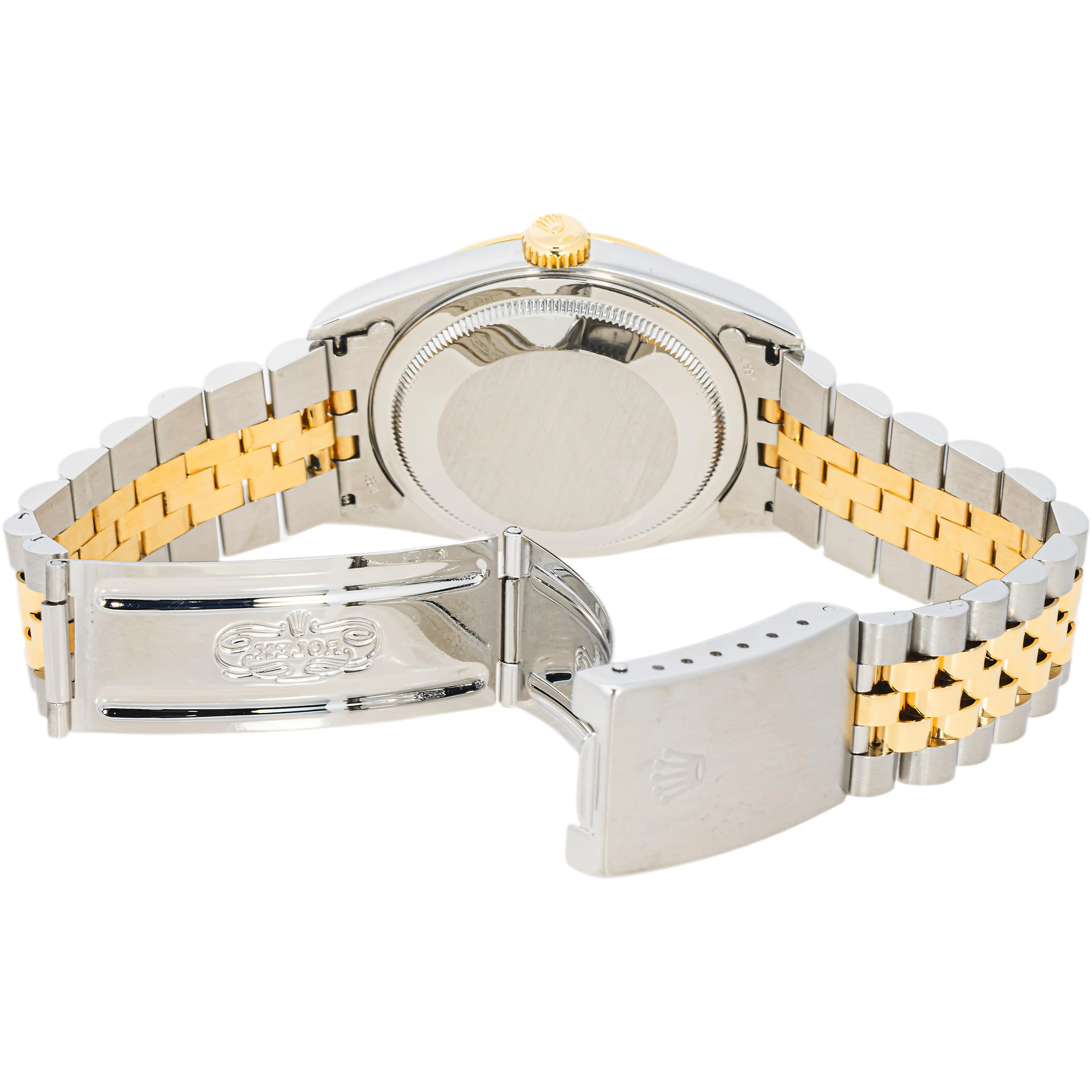 Rolex 16233 Datejust 36 mm Fluted Bezel Champagne Diamond Dial Jubilee Bracelet Box 1994 - Image 8