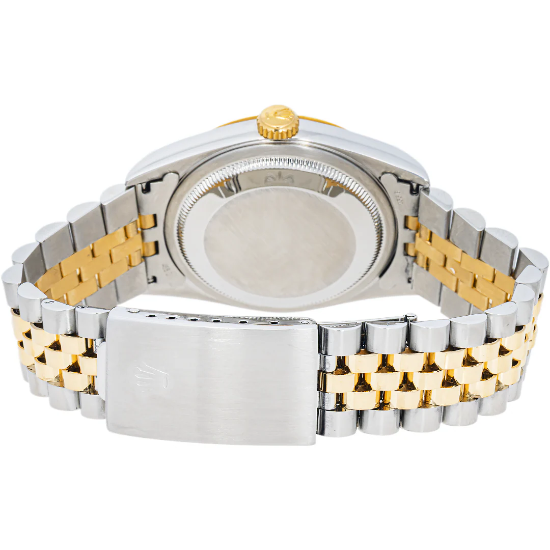 Rolex 16233 Datejust 36 mm Fluted Bezel Silver Jubilee Diamond Dial Jubilee Box and Papers 2001 - Image 3