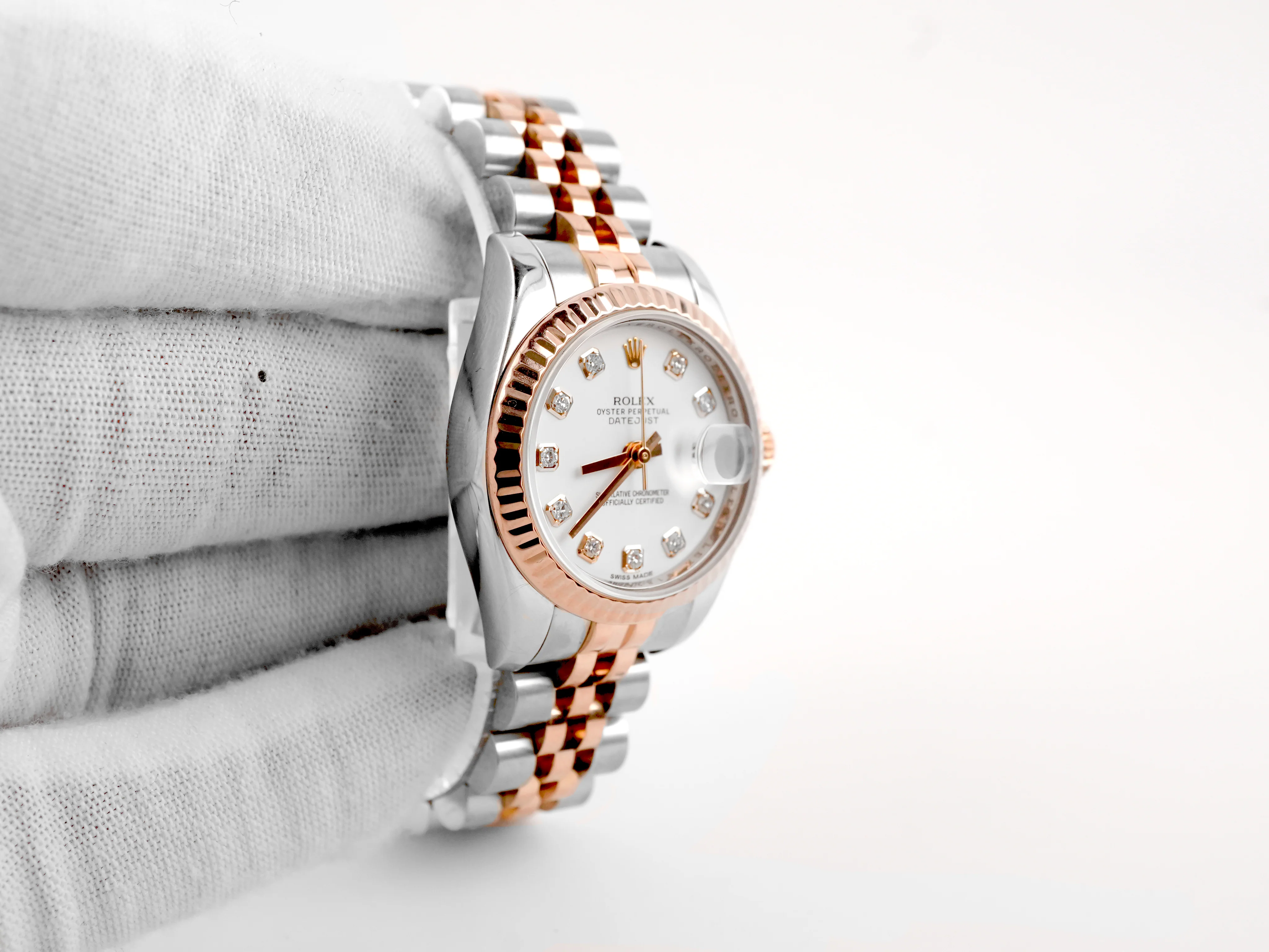 Rolex 179171 Lady-Datejust 26 mm White Diamond Dial Jubilee Bracelet Box and Papers 2012 - Image 4