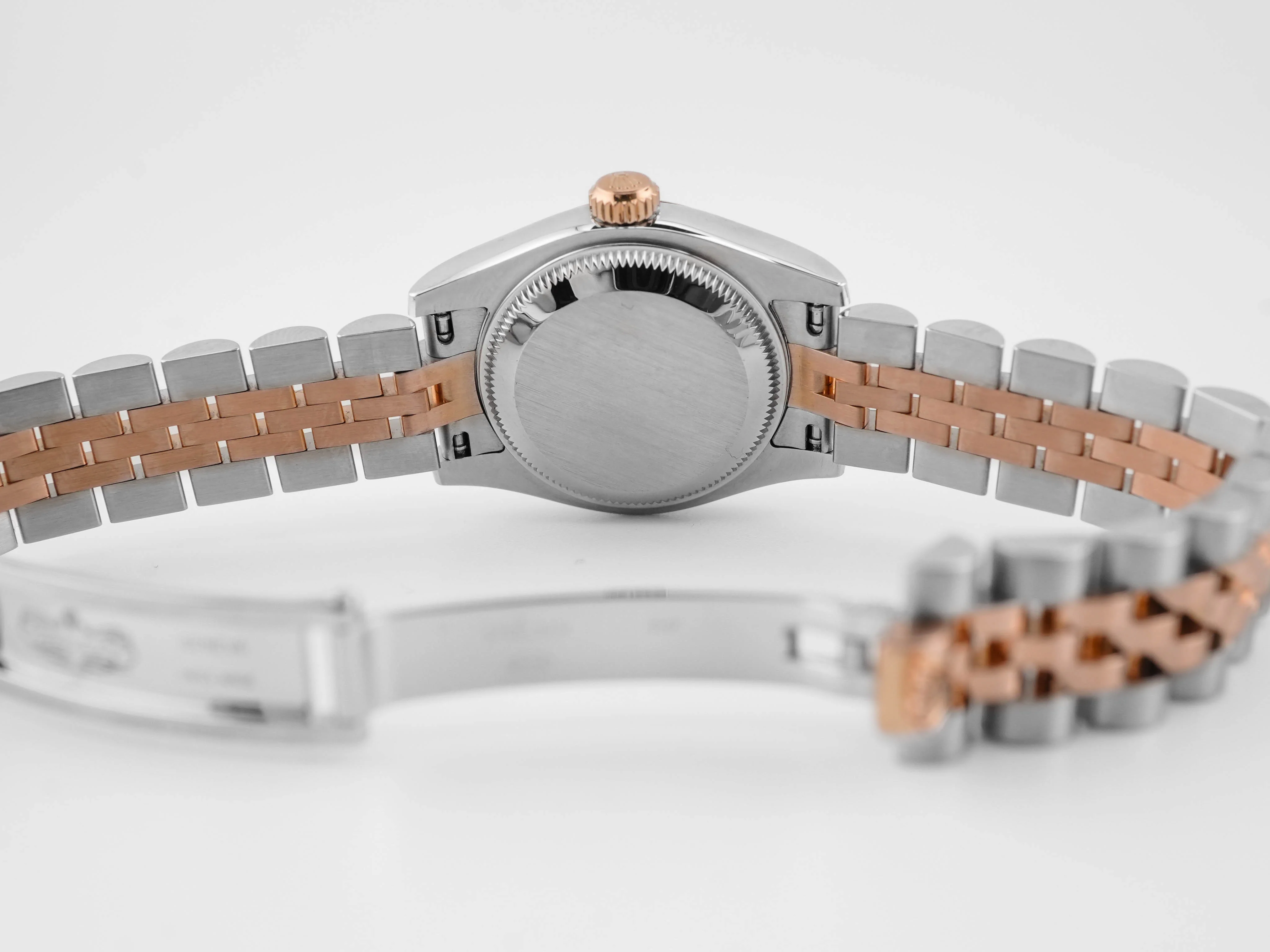 Rolex 179171 Lady-Datejust 26mm 18k Rose Gold Pink Roman Dial Jubilee Bracelet Box and Papers 2012 - Image 10