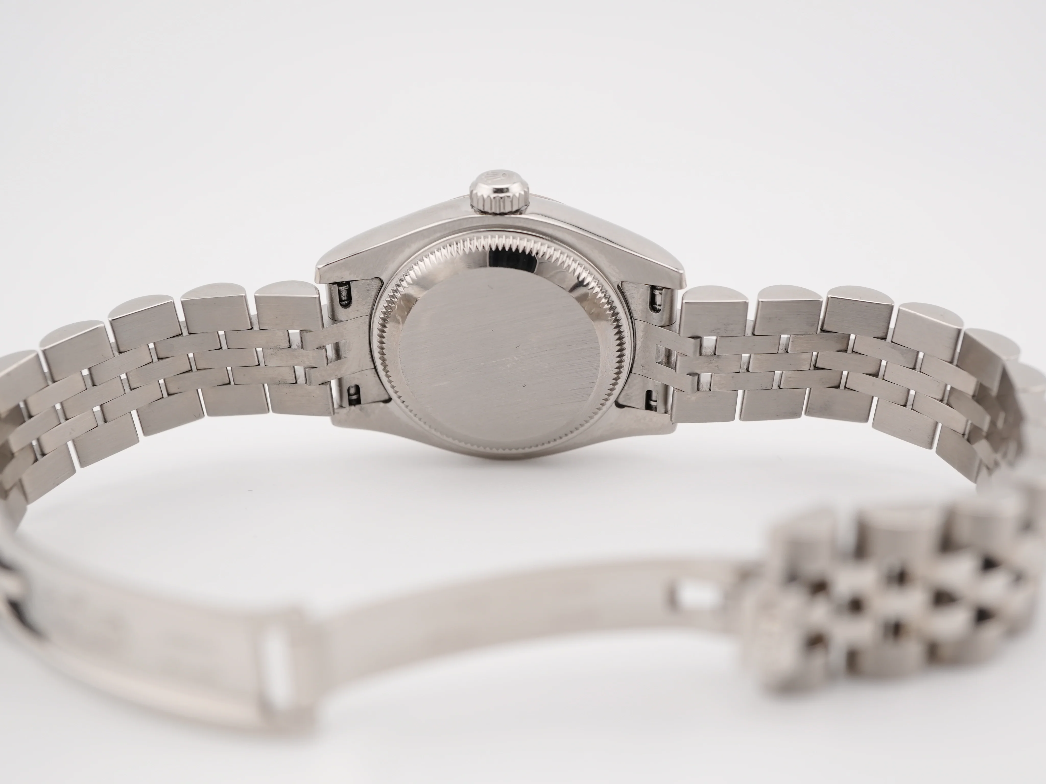 Rolex 179174 Lady-Datejust 26 mm Fluted Bezel Silver Dial Jubilee Bracelet Box and Papers 2011 - Image 10