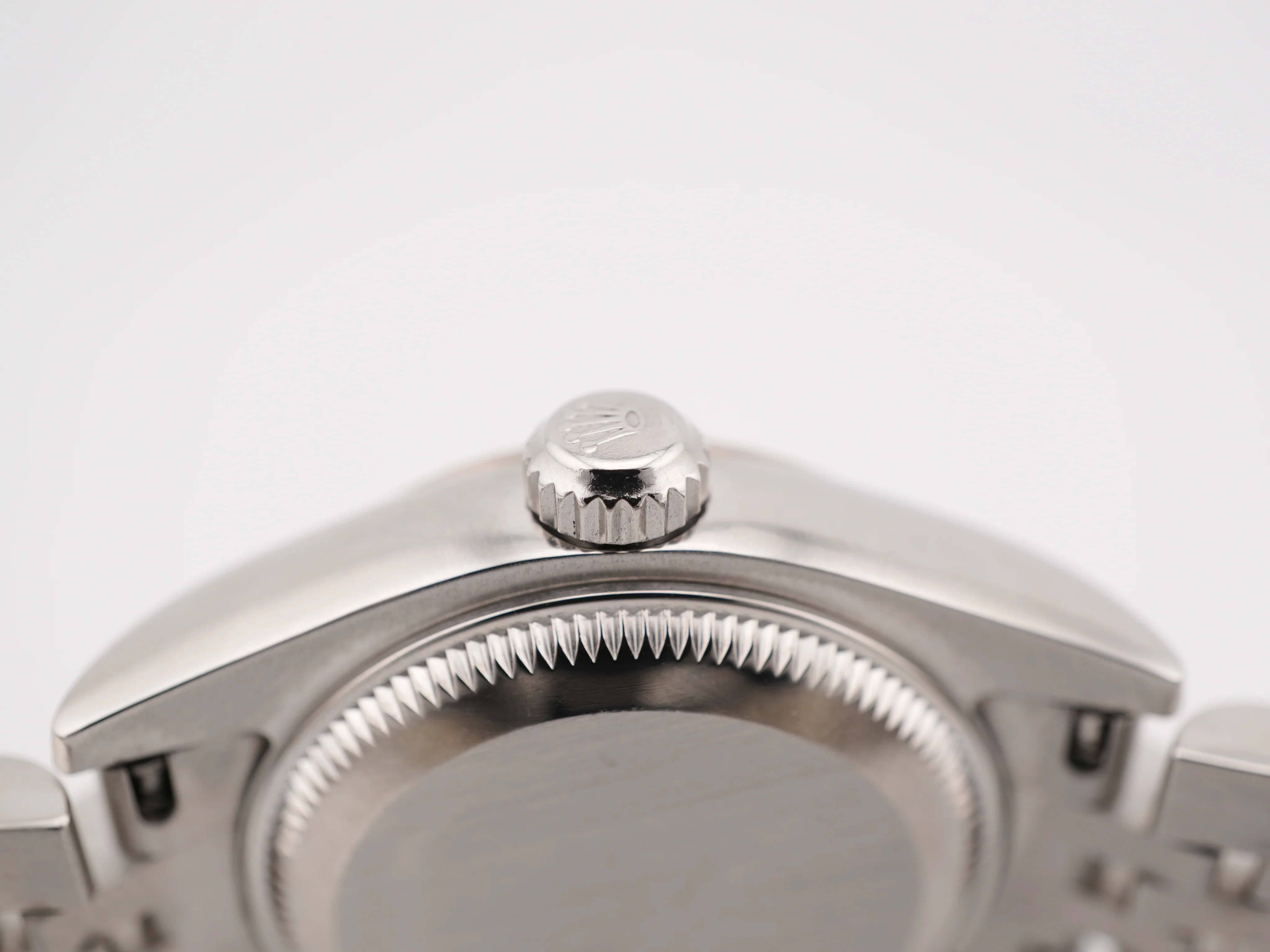 Rolex 179174 Lady-Datejust 26 mm Fluted Bezel Silver Dial Jubilee Bracelet Box and Papers 2011 - Image 8