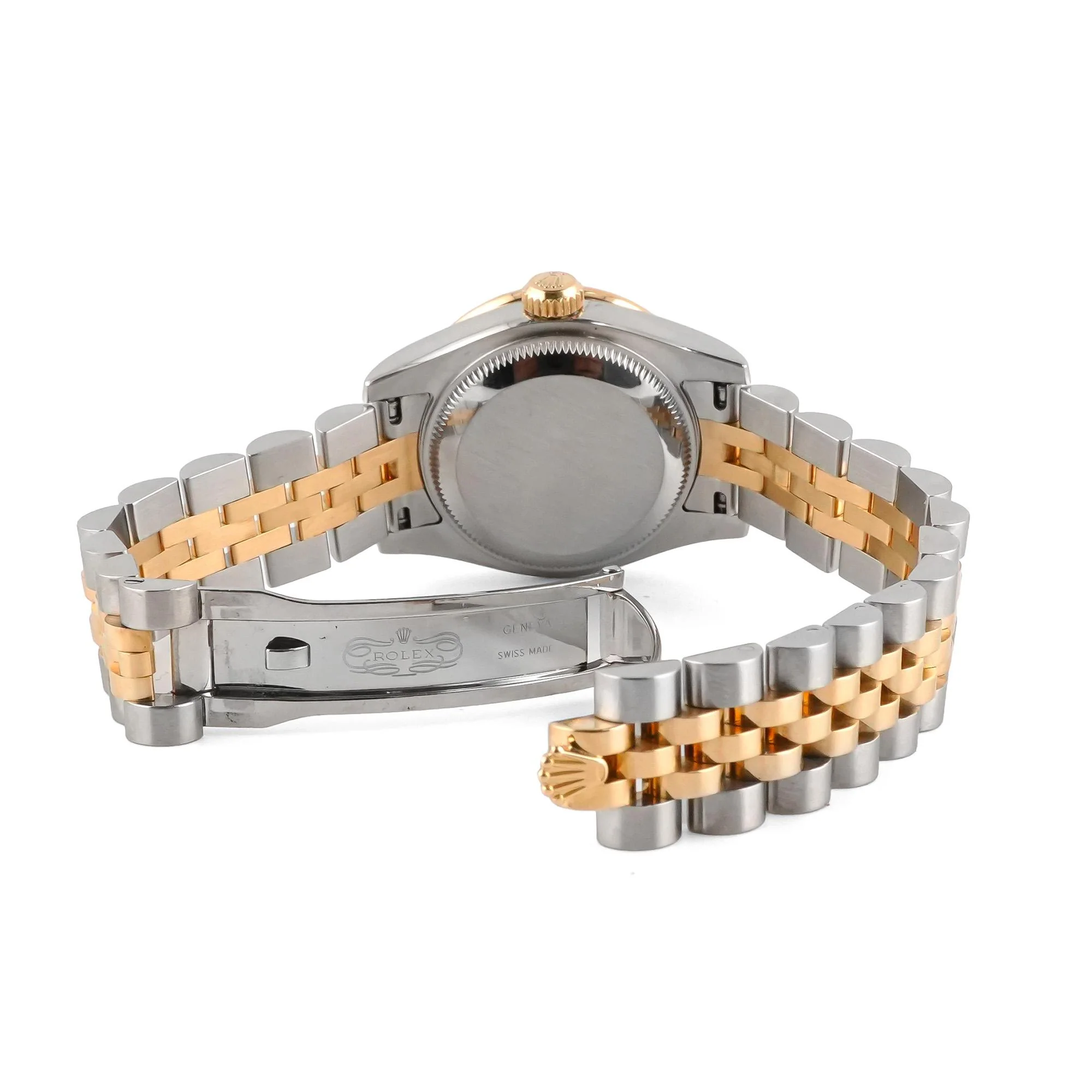 Rolex 179383 Lady-Datejust 26 mm Factory Diamond Bezel Silver Diamond Dial Box and Papers 2012 - Image 4