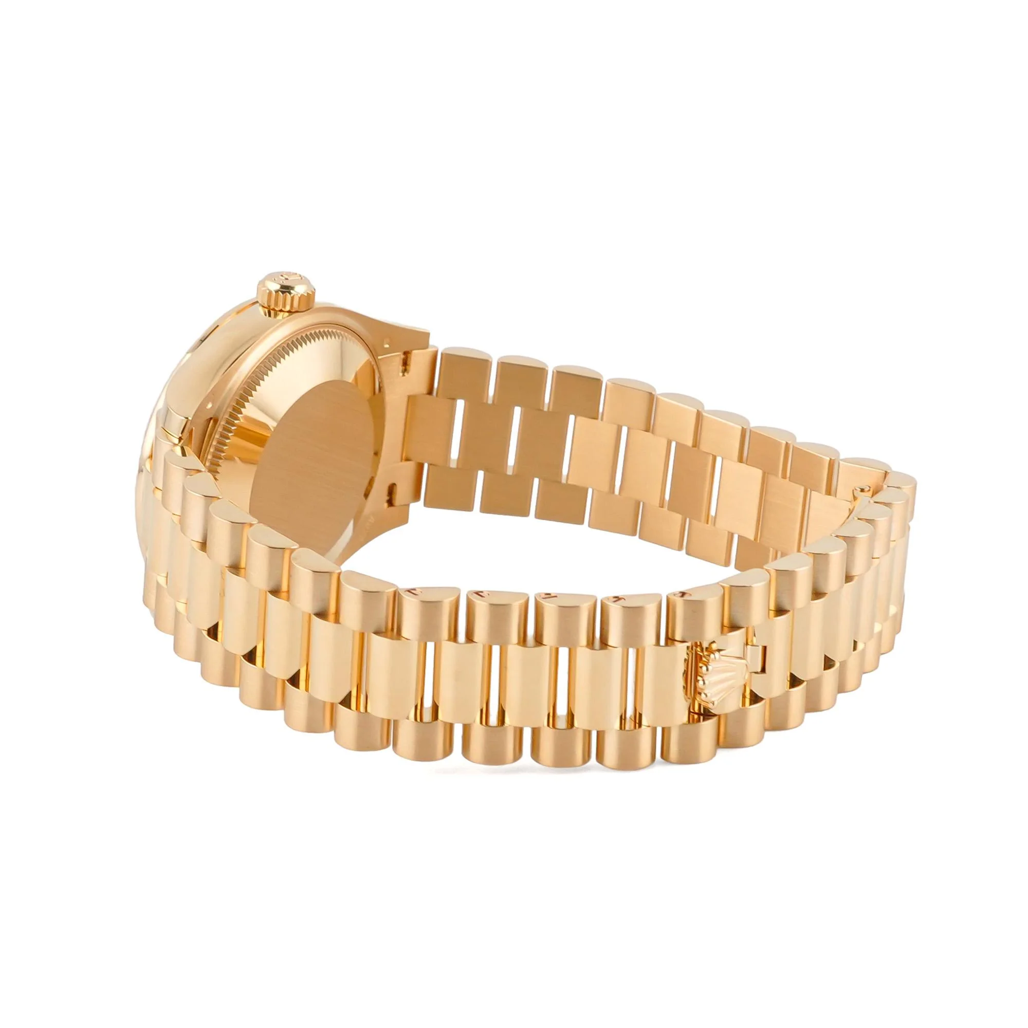 Rolex 278278 Datejust 31 mm 18K Yellow Gold Fluted Bezel Champagne Diamond Dial President Bracelet Box and Papers 2026 - Image 4
