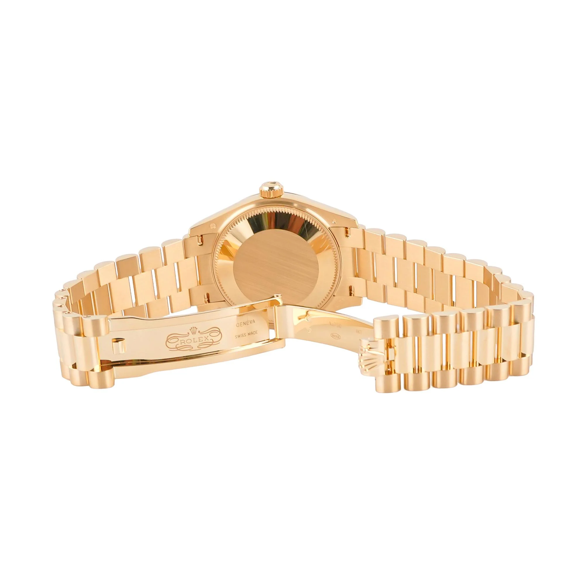 Rolex 278278 Datejust 31 mm 18K Yellow Gold Fluted Bezel Champagne Diamond Dial President Bracelet Box and Papers 2026 - Image 5