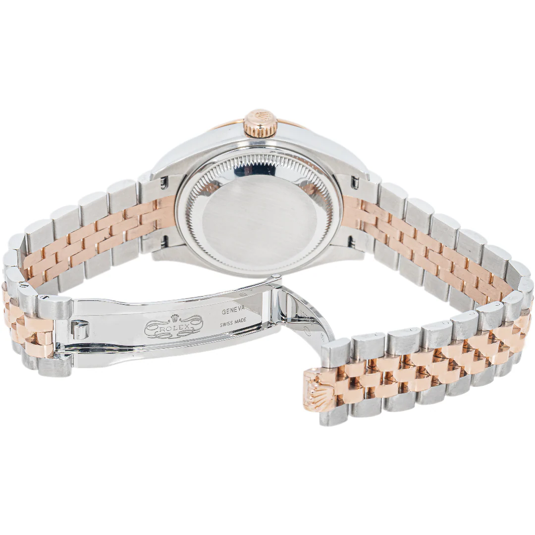 Rolex 279171 Lady-Datejust 28 mm Sundust Roman Dial Jubilee Bracelet Box and Papers 2020 - Image 8