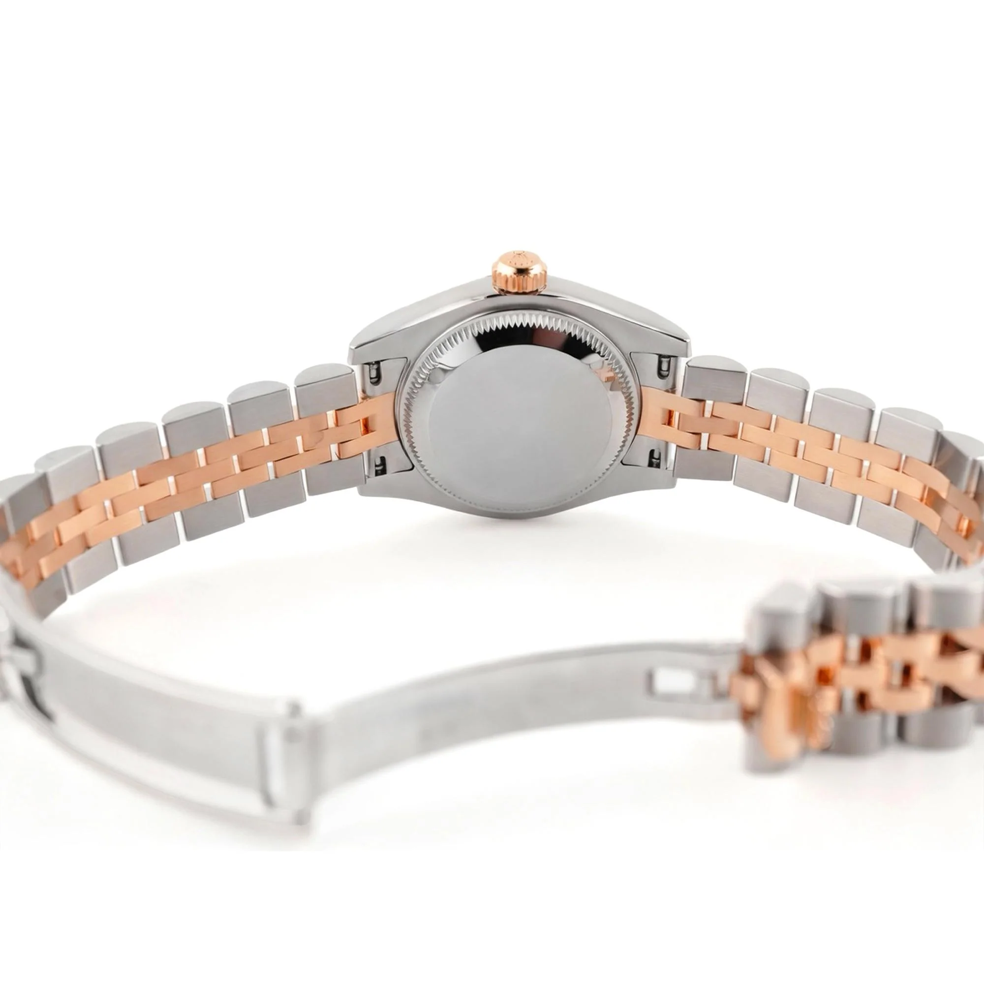 Rolex 279381RBR Lady-Datejust 18K Rose Gold 28 mm Aubergine Diamond Dial Jubilee Bracelet Box and Papers 2025 - Image 9