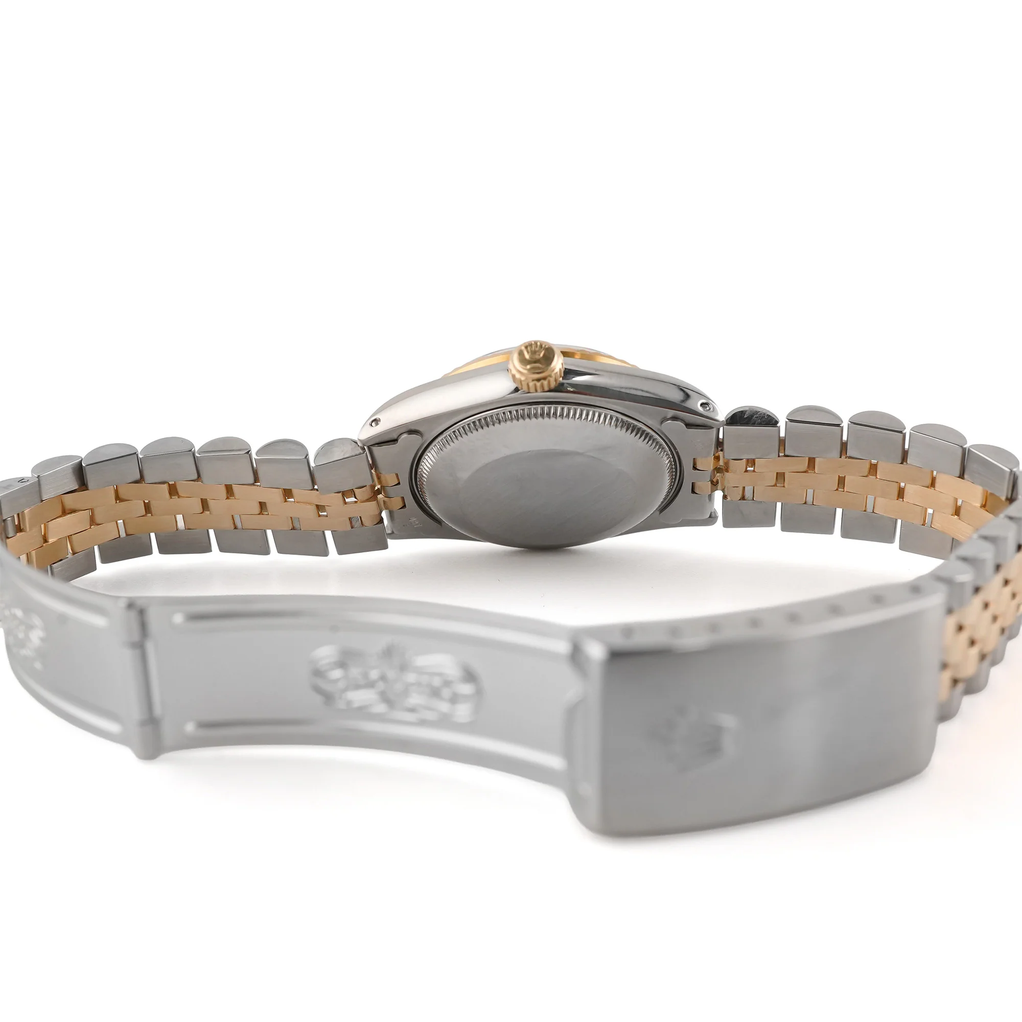 Rolex 68273 Datejust 31 mm Fluted Bezel Black Diamond Dial Jubilee Bracelet Box and Papers 1991 - Image 9