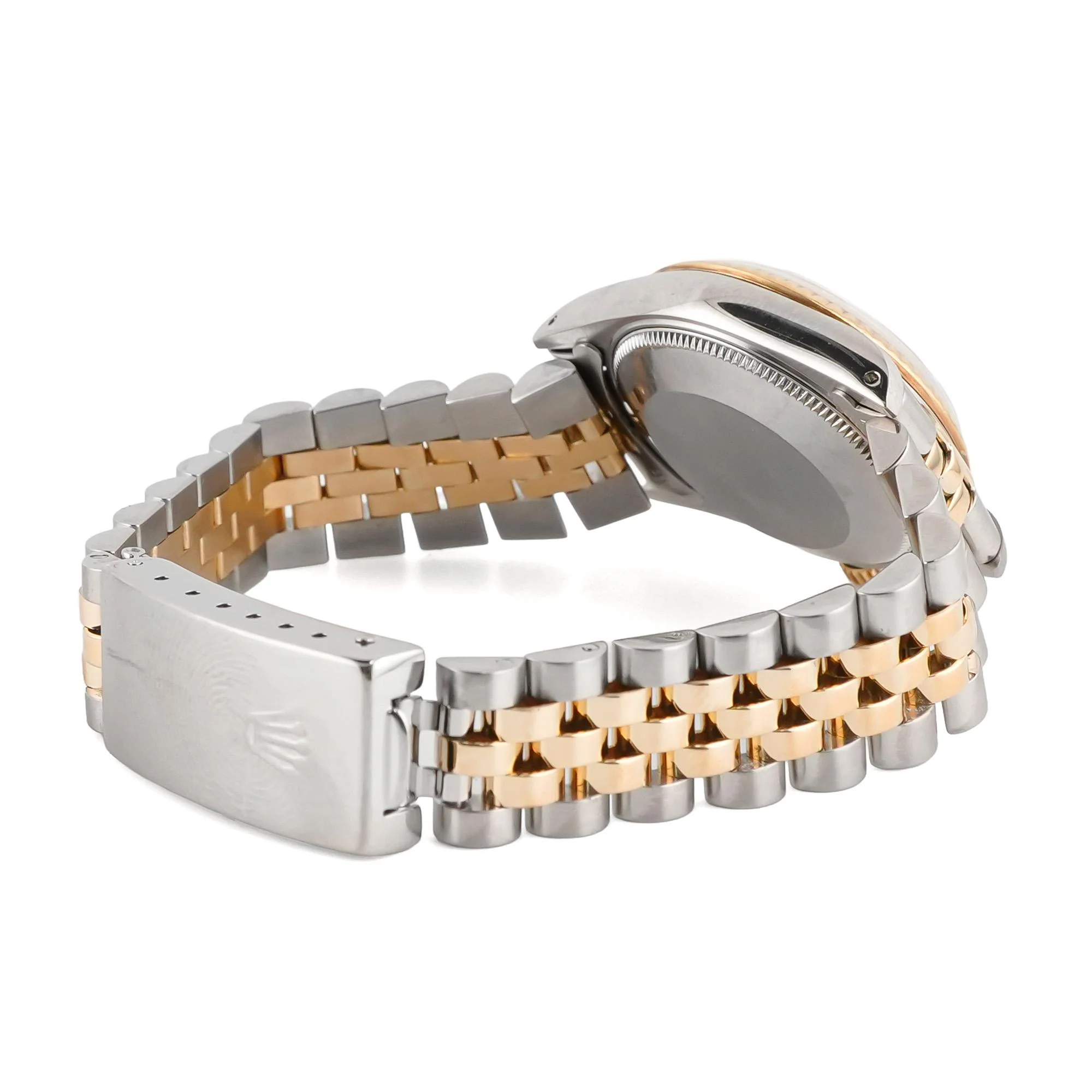 Rolex 68273 Datejust 31 mm Fluted Bezel Champagne Diamond Dial Jubilee Bracelet Box 1991 - Image 6
