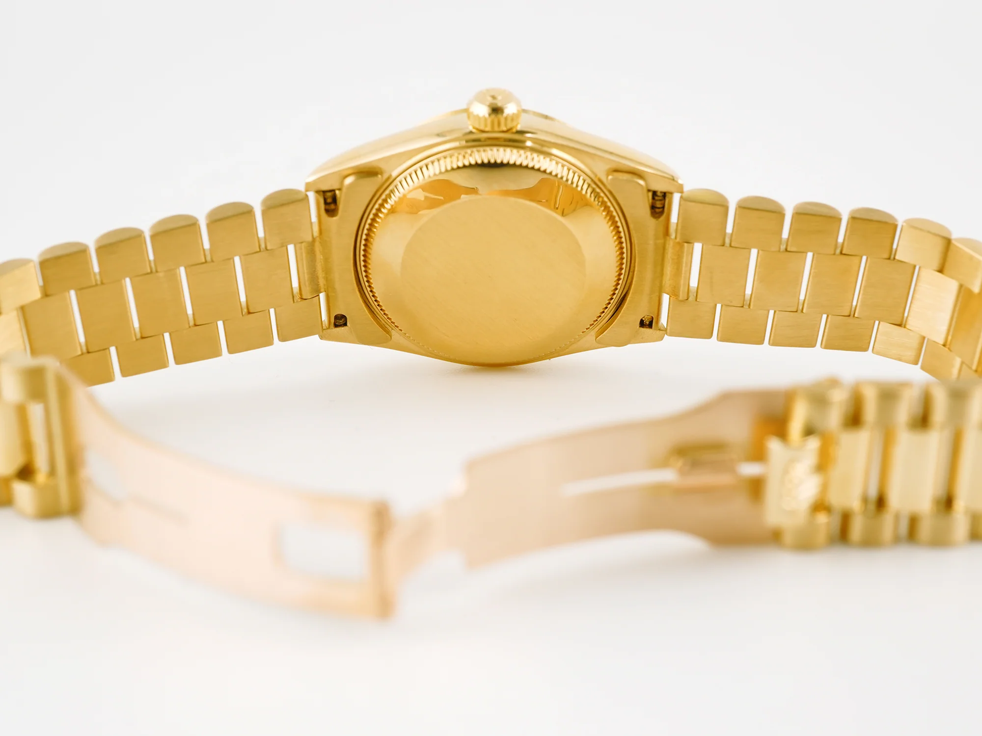 Rolex 68278 Datejust 31 mm Fluted Bezel Champagne Diamond Dial President Bracelet Box 1991 - Image 10