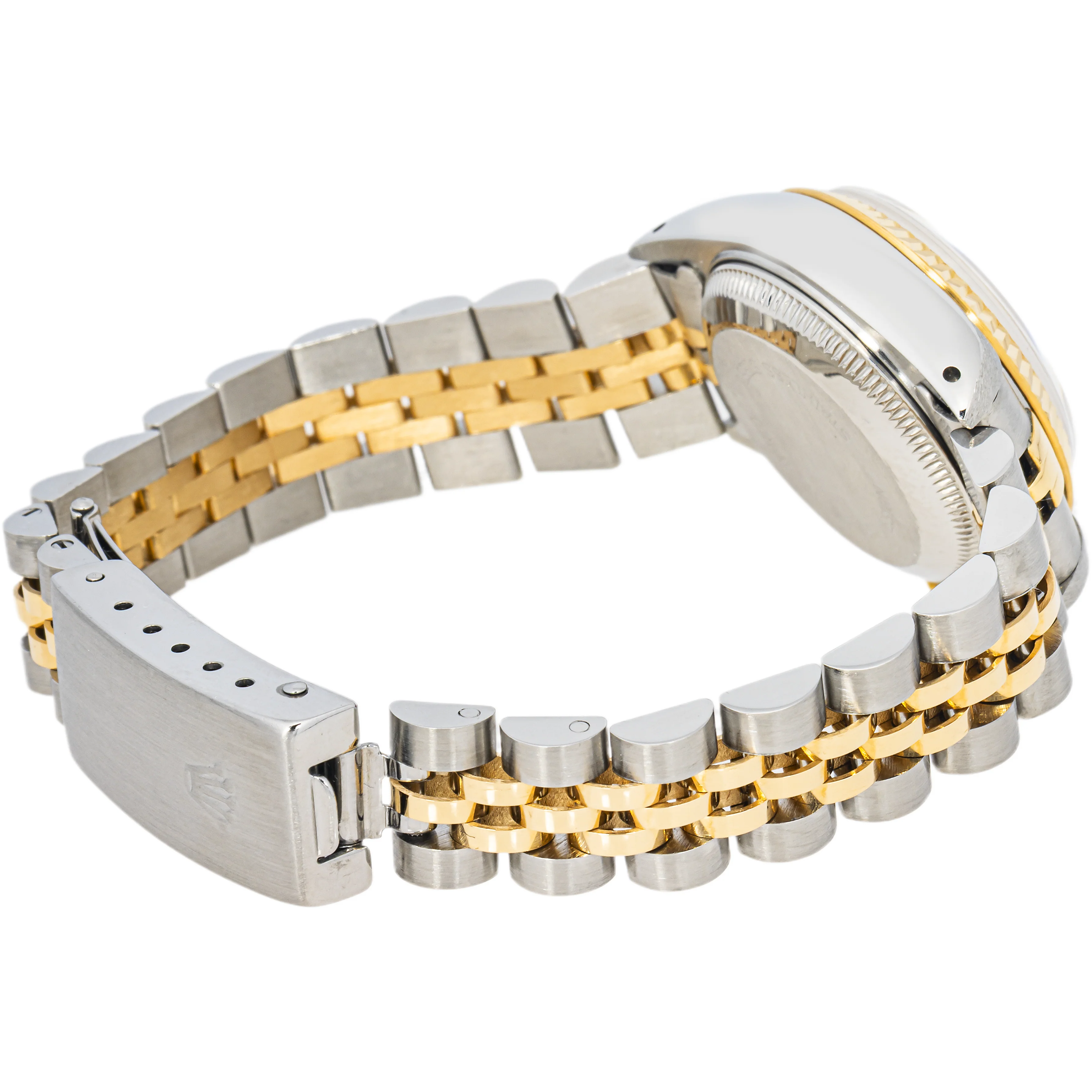 Rolex 69173 Lady-Datejust 26 mm Black Diamond Dial Jubilee Bracelet Box and Papers 1990 - Image 5