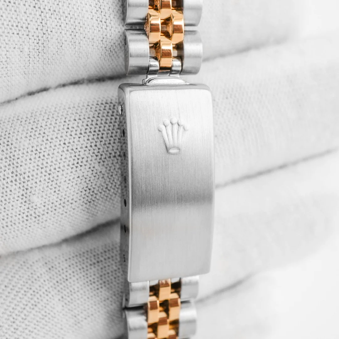 Rolex 69173 Lady-Datejust 26mm Champagne Diamond Dial Jubilee Bracelet Box and Papers 1990 - Image 5