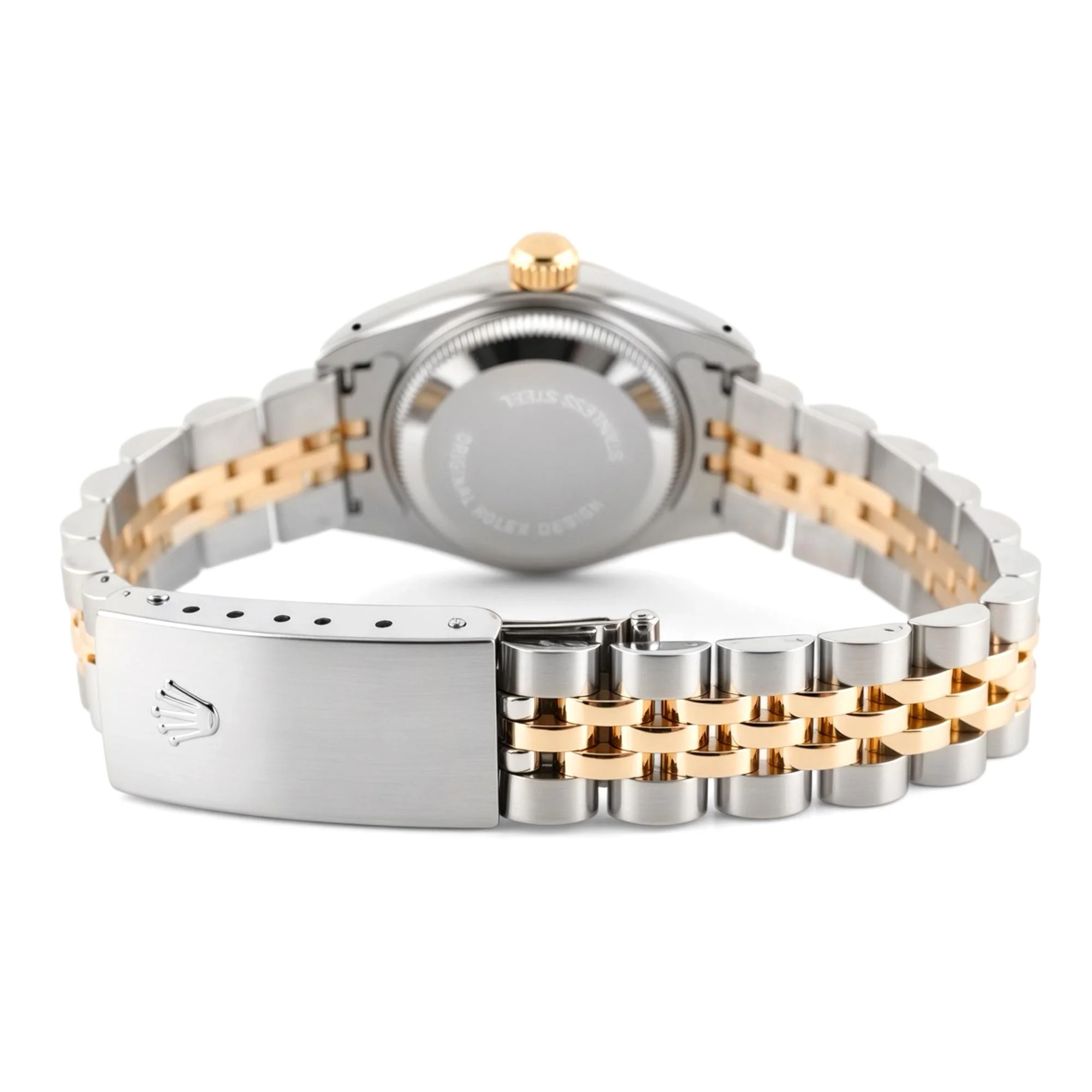 Rolex 69173 Lady-Datejust 26 mm Champagne Diamond Dial Jubilee Bracelet Box and Papers 1990 - Image 3
