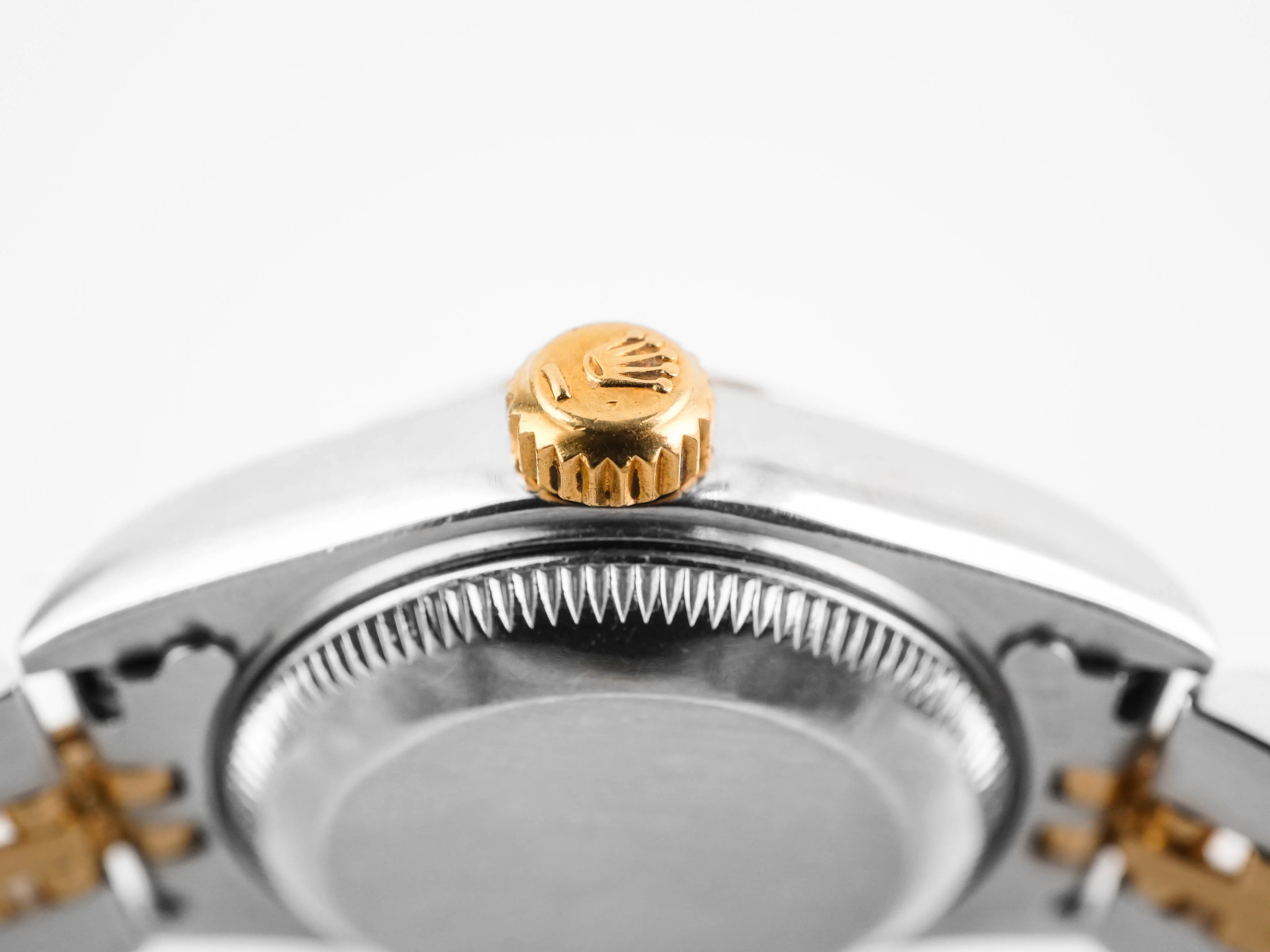 Rolex 69173 Lady-Datejust 26 mm Linen Jubilee Index Dial Jubilee Bracelet Box and Papers 1995 - Image 8