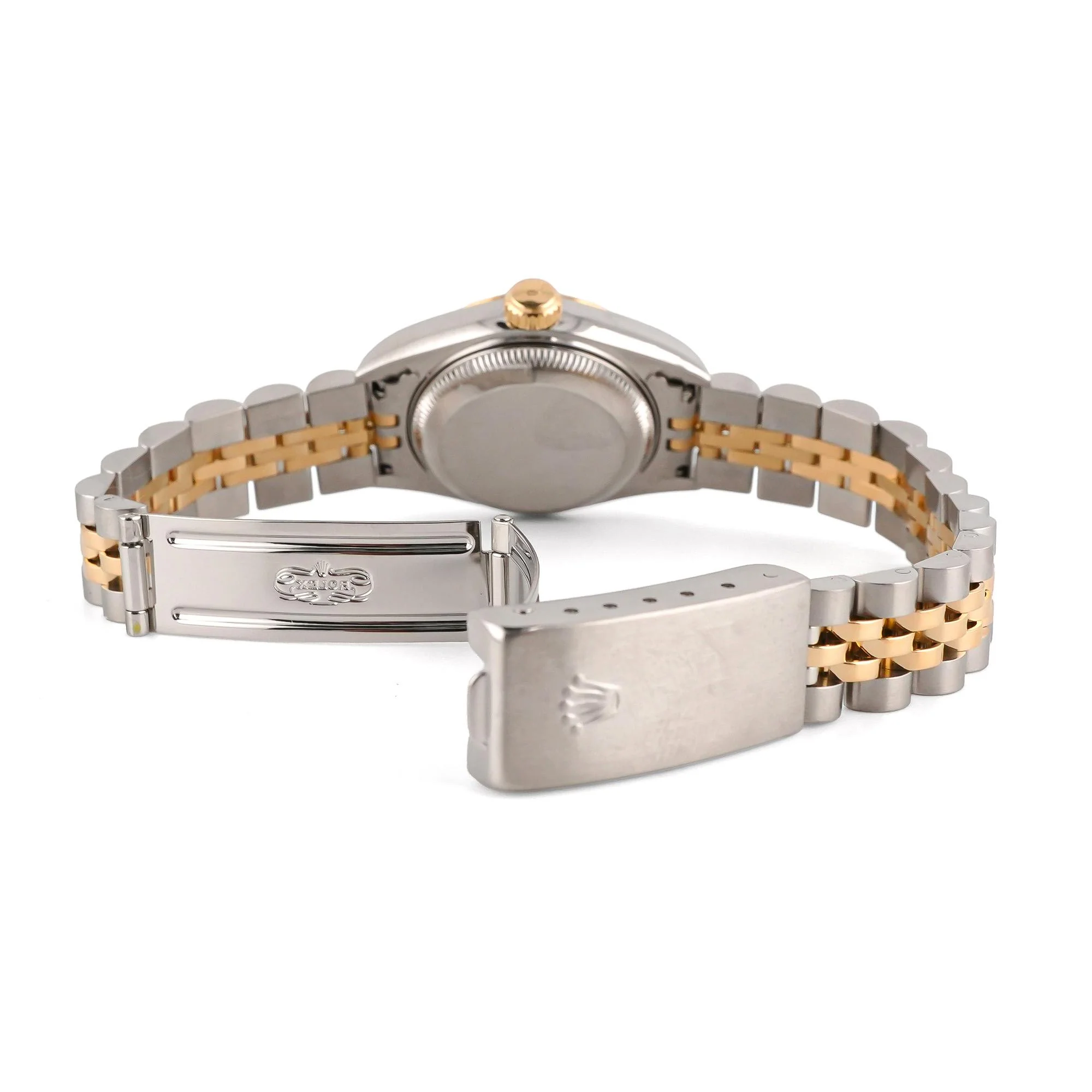Rolex 69173 Lady-Datejust 26 mm Champagne Index Dial Jubilee Bracelet Box and Papers 1994 - Image 5