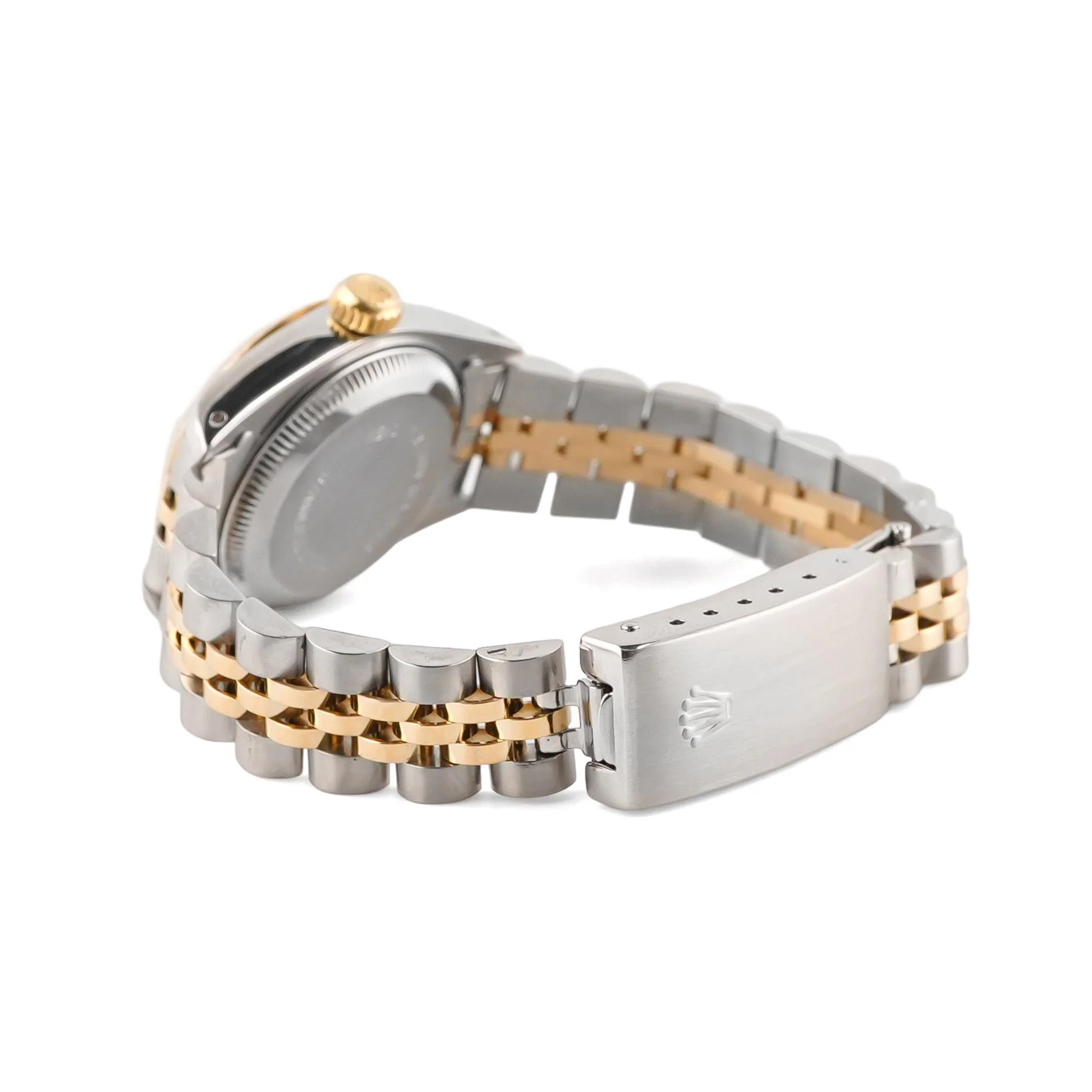 Rolex 69173 Lady-Datejust 26 mm Fluted Bezel Champagne Index Dial Jubilee Bracelet Box and Papers 1989 - Image 5