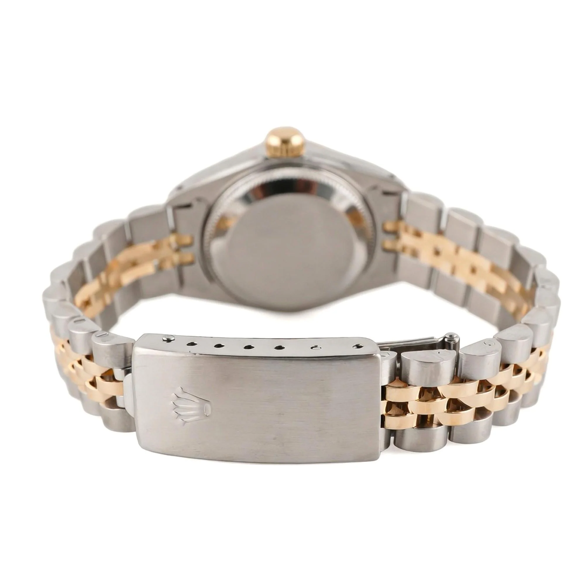 Rolex 69173 Lady-Datejust 26 mm Fluted Bezel White Diamond Dial Jubilee Bracelet Box and Papers 1990 - Image 3