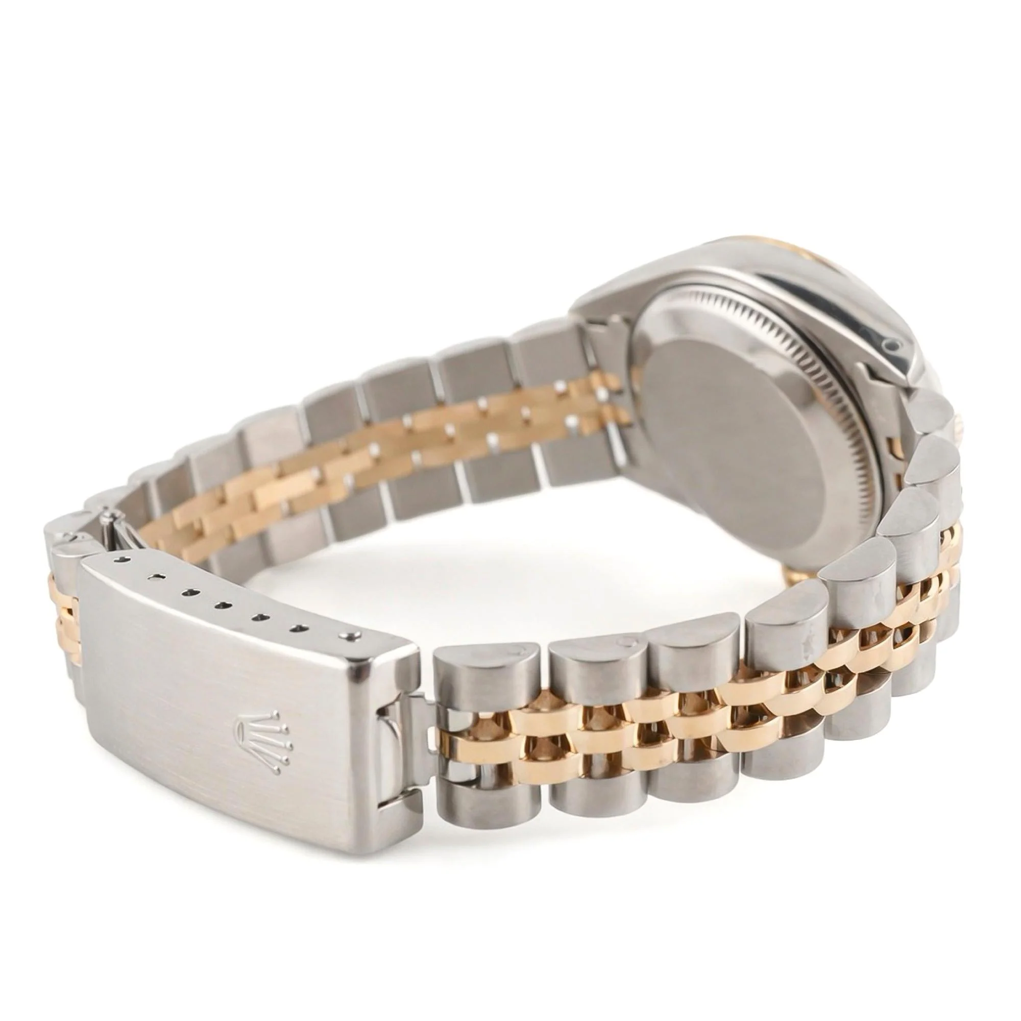 Rolex 69173 Lady-Datejust 26 mm Fluted Bezel White Diamond Dial Jubilee Bracelet Box and Papers 1990 - Image 6