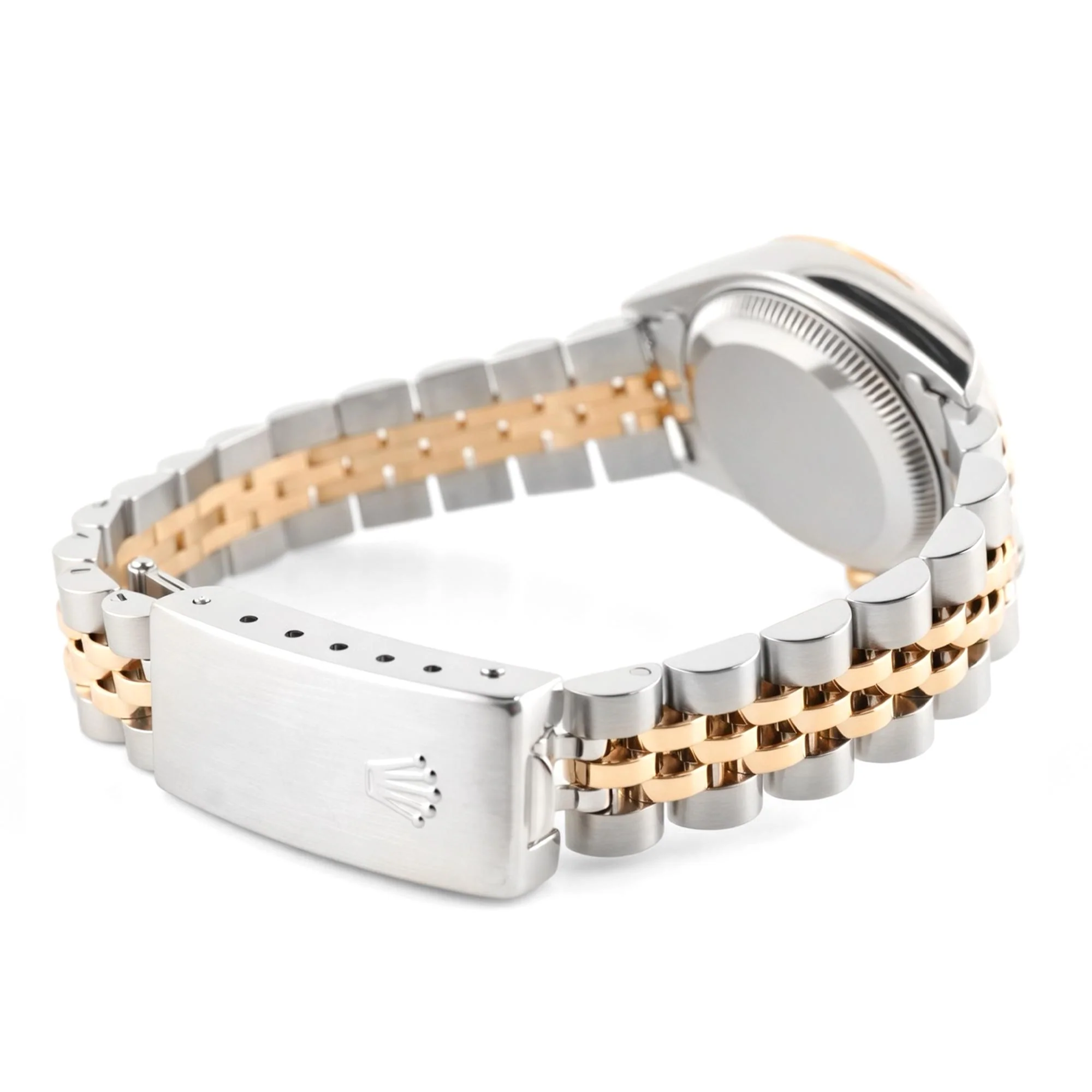 Rolex 69173 Lady-Datejust 26 mm Fluted Bezel White Roman Dial Jubilee Bracelet Box 1994 - Image 5