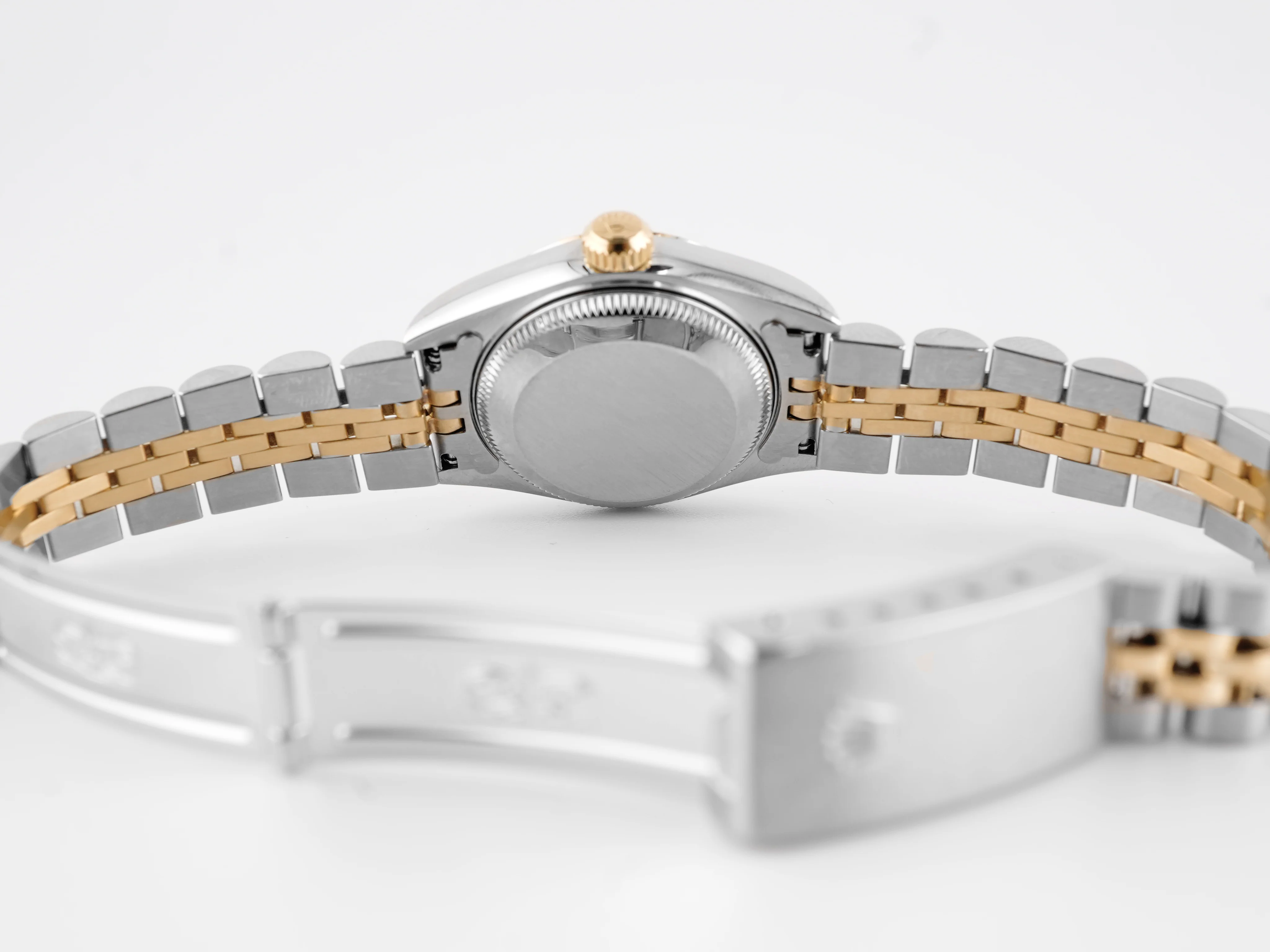 Rolex 69173 Lady-Datejust 26 mm Ivory Arabic Dial Jubilee Bracelet Box and Papers 1999 - Image 10