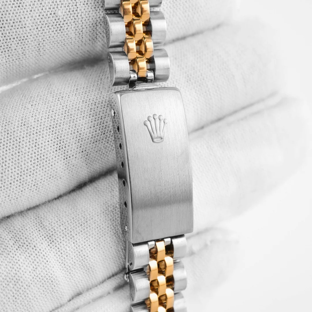 Rolex 69173 Lady-Datejust 26 mm Silver Jubilee Diamond Dial Jubilee Bracelet Box and Papers 1998 - Image 5