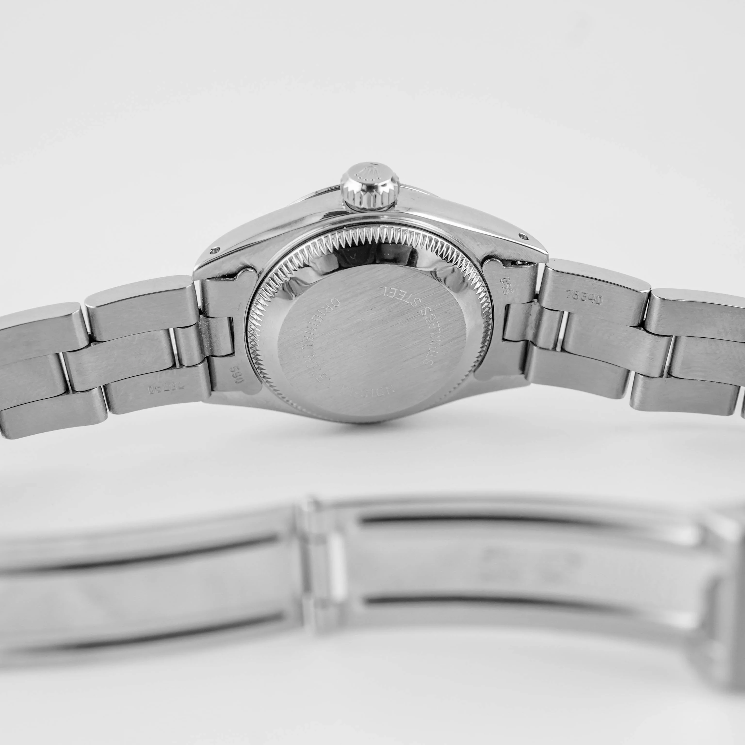 Rolex 69174 Lady-Datejust 26 mm 18K White Gold Silver Dial Oyster Bracelet Box and Papers 1984 - Image 10