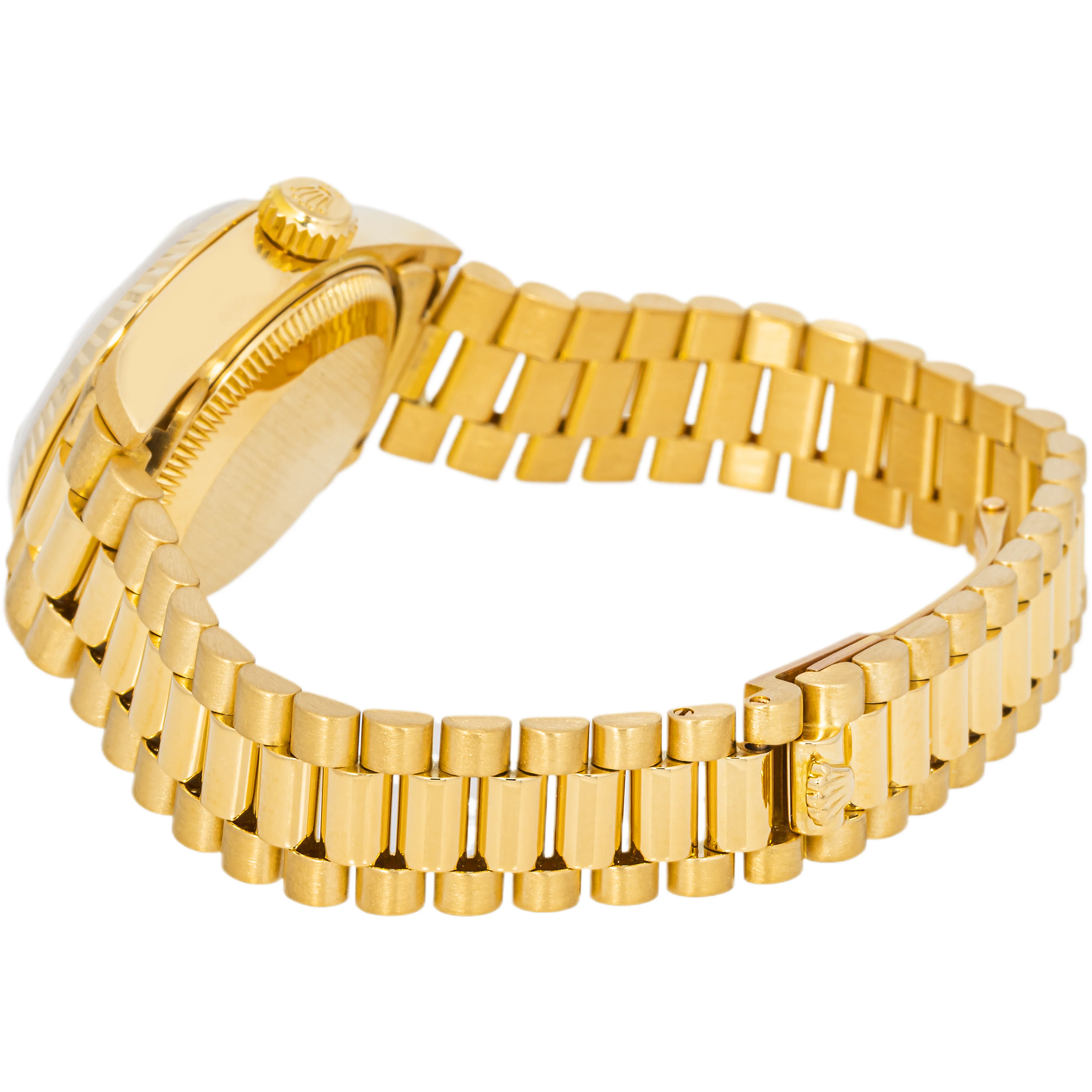 Rolex 69178 Lady-Datejust 26 mm Champagne Diamond Dial President Bracelet Box 1988 - Image 7