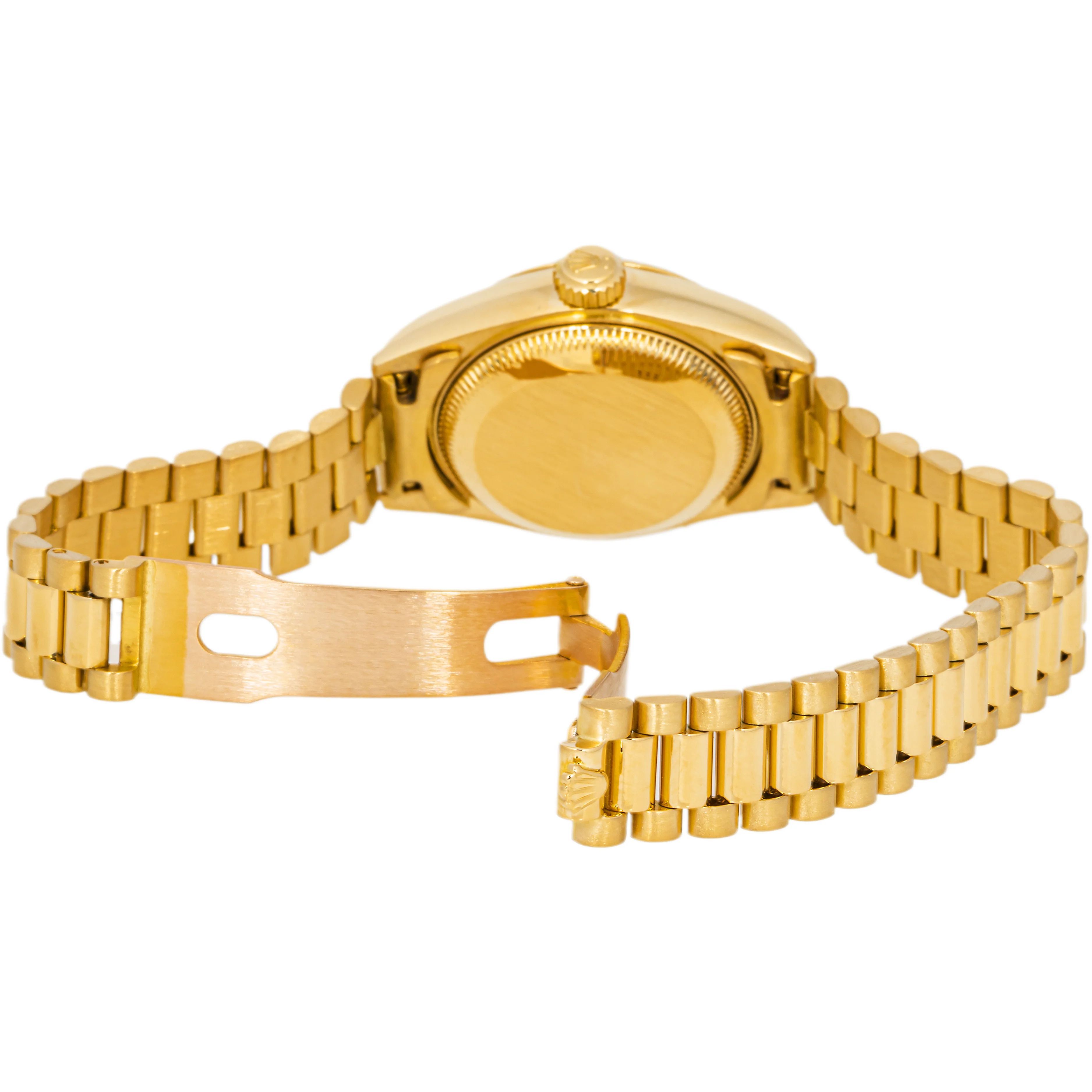 Rolex 69178 Lady-Datejust 26 mm Champagne Diamond Dial President Bracelet Box 1988 - Image 8