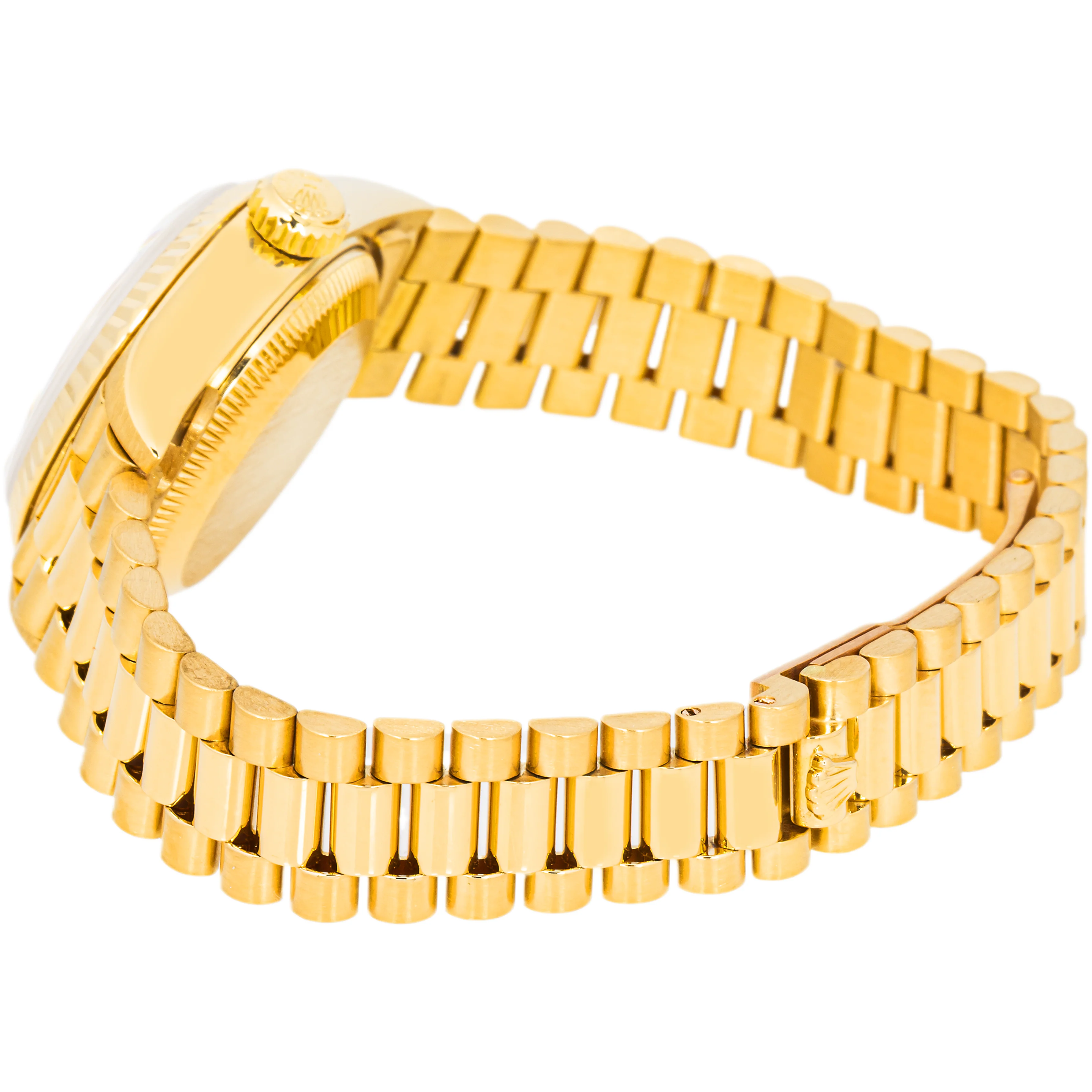 Rolex 69178 Lady-Datejust 26 mm Champagne Index Dial President Bracelet with Box 1986 - Image 4