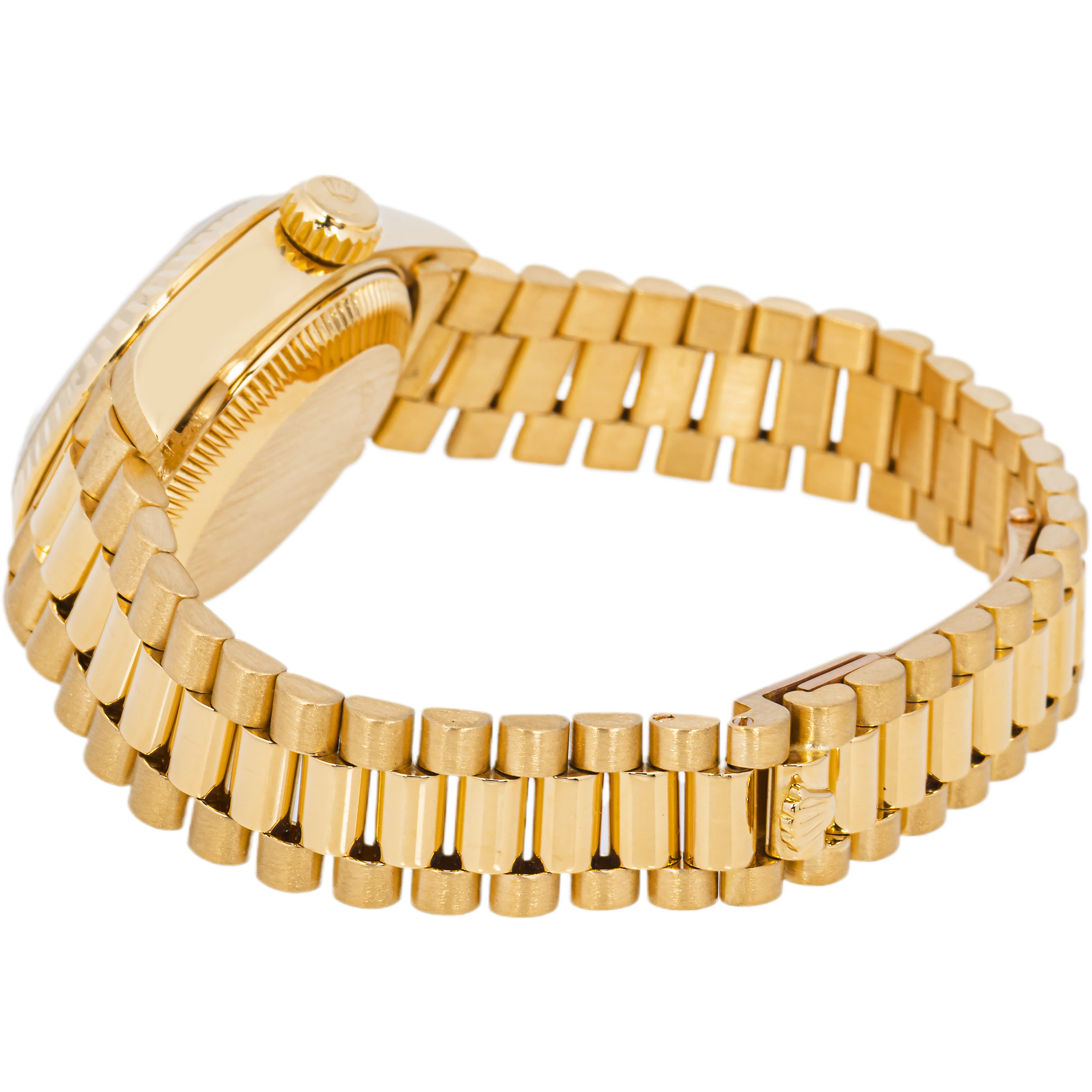 Rolex 69178 Lady-Datejust 26mm White Roman Dial President Bracelet with Box 1988 - Image 7