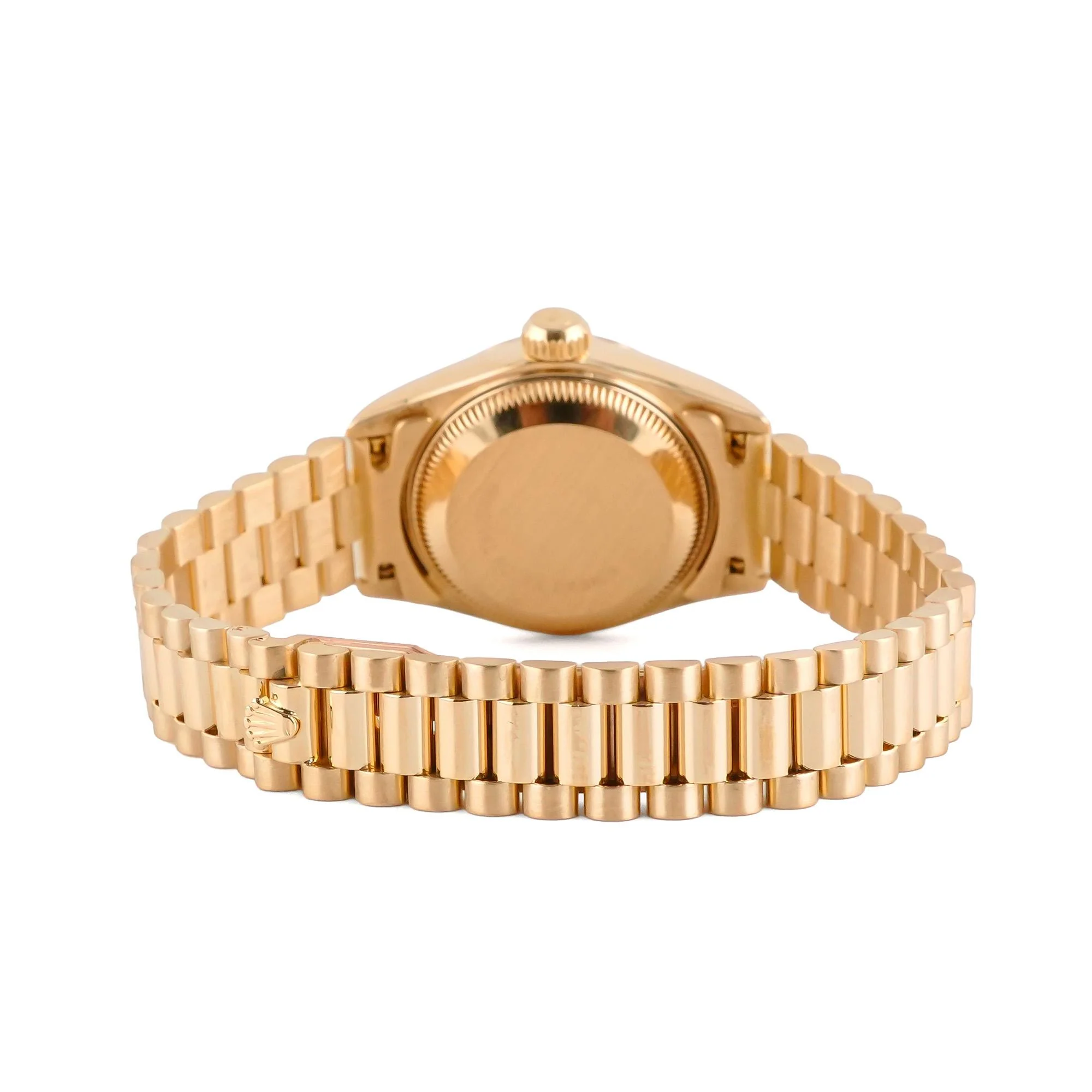 Rolex 69178 Lady-Datejust 26 mm Fluted Bezel Silver Jubilee Diamond Dial President Bracelet Box and Papers 1994 - Image 3