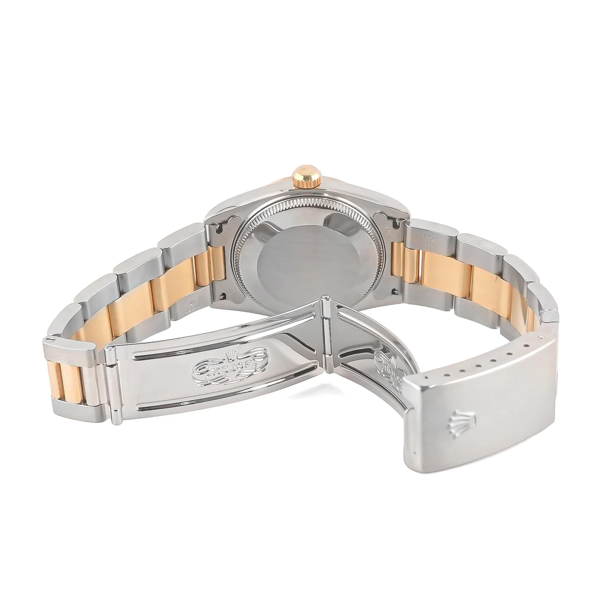 Rolex 77513 Datejust 31 mm Fluted Bezel Blue Index Dial Oyster Bracelet Box and Papers 2008 - Image 5