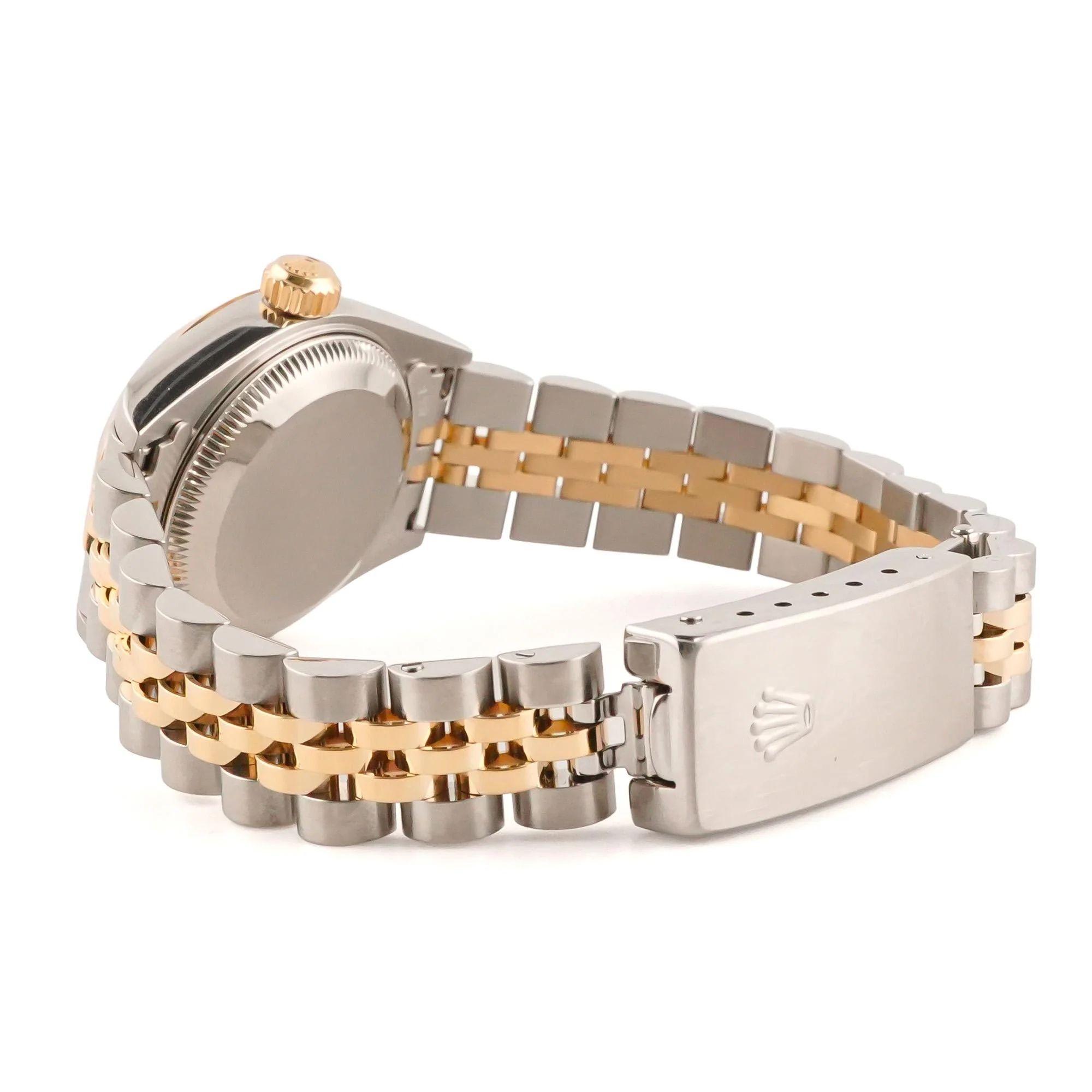 Rolex 79173 Lady-Datejust 26 mm Fluted Bezel Champagne Index Dial Jubilee Bracelet Box 1999 - Image 4