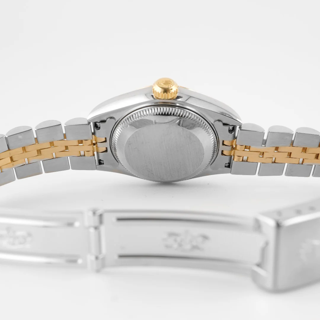 Rolex 79173 Lady-Datejust 26 mm Champagne Index Dial Jubilee Bracelet Box and Papers 1999 - Image 10