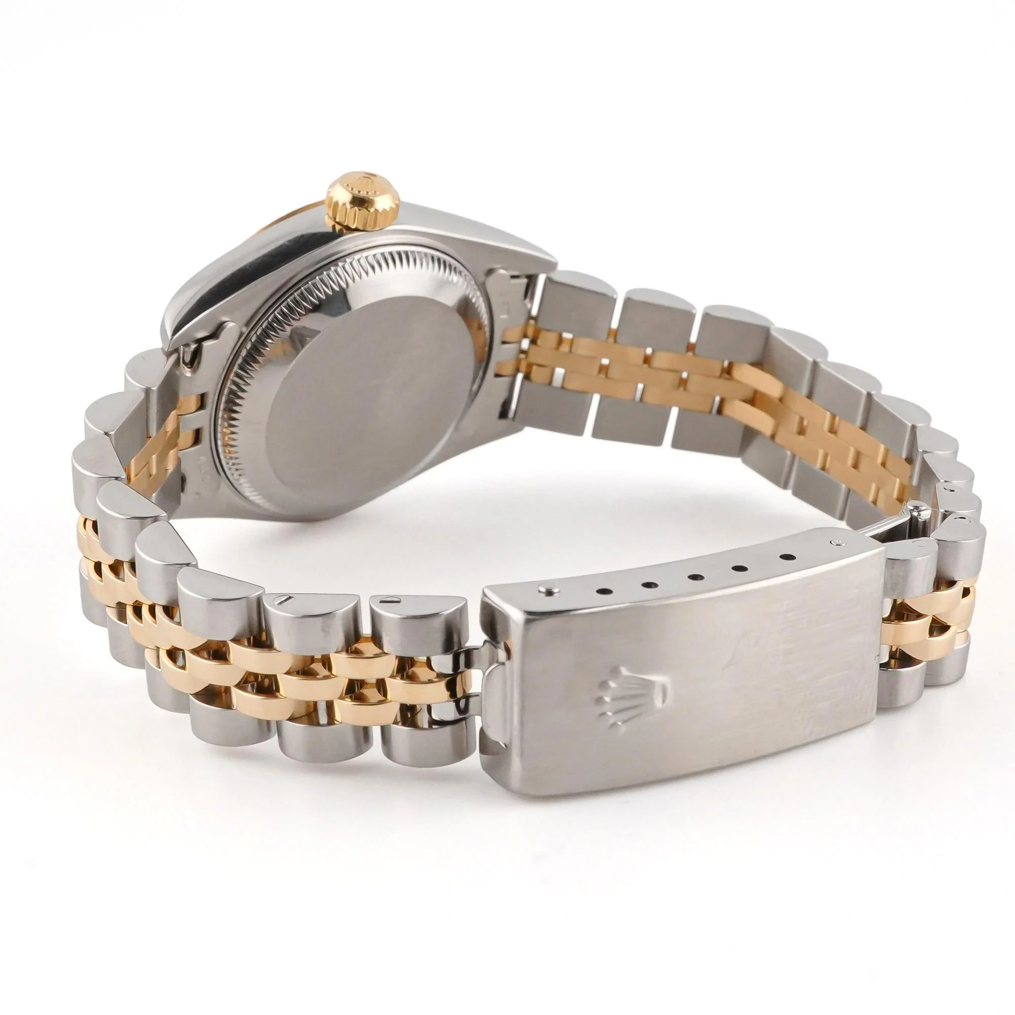 Rolex 79173 Lady-Datejust 26 mm Fluted Bezel Champagne Index Dial Jubilee Bracelet Box 2001 - Image 5