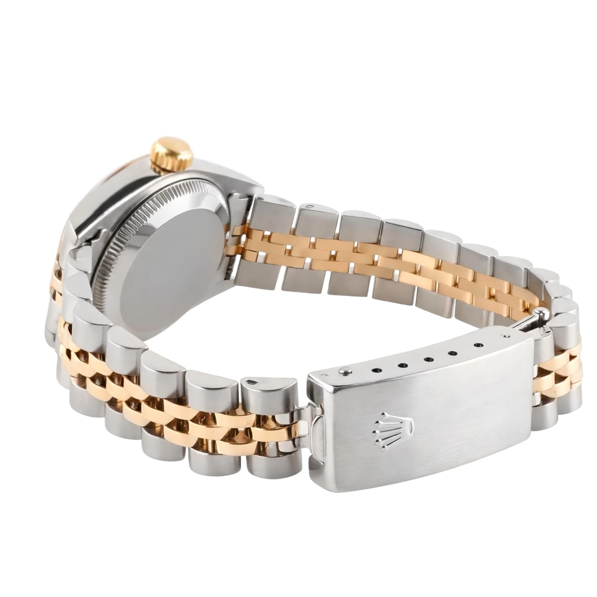 Rolex 79173 Lady-Datejust 26 mm Fluted Bezel Champagne Index Dial Jubilee Bracelet Box 2001 - Image 5