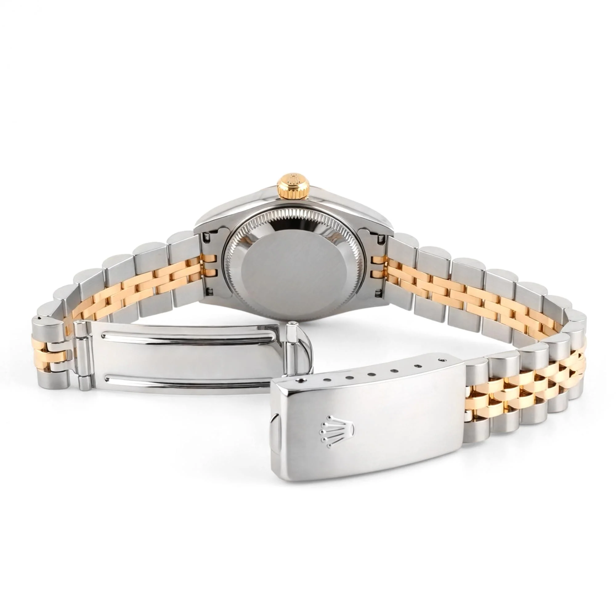 Rolex 79173 Lady-Datejust 26 mm Fluted Bezel Champagne Index Dial Jubilee Bracelet Box 2001 - Image 6