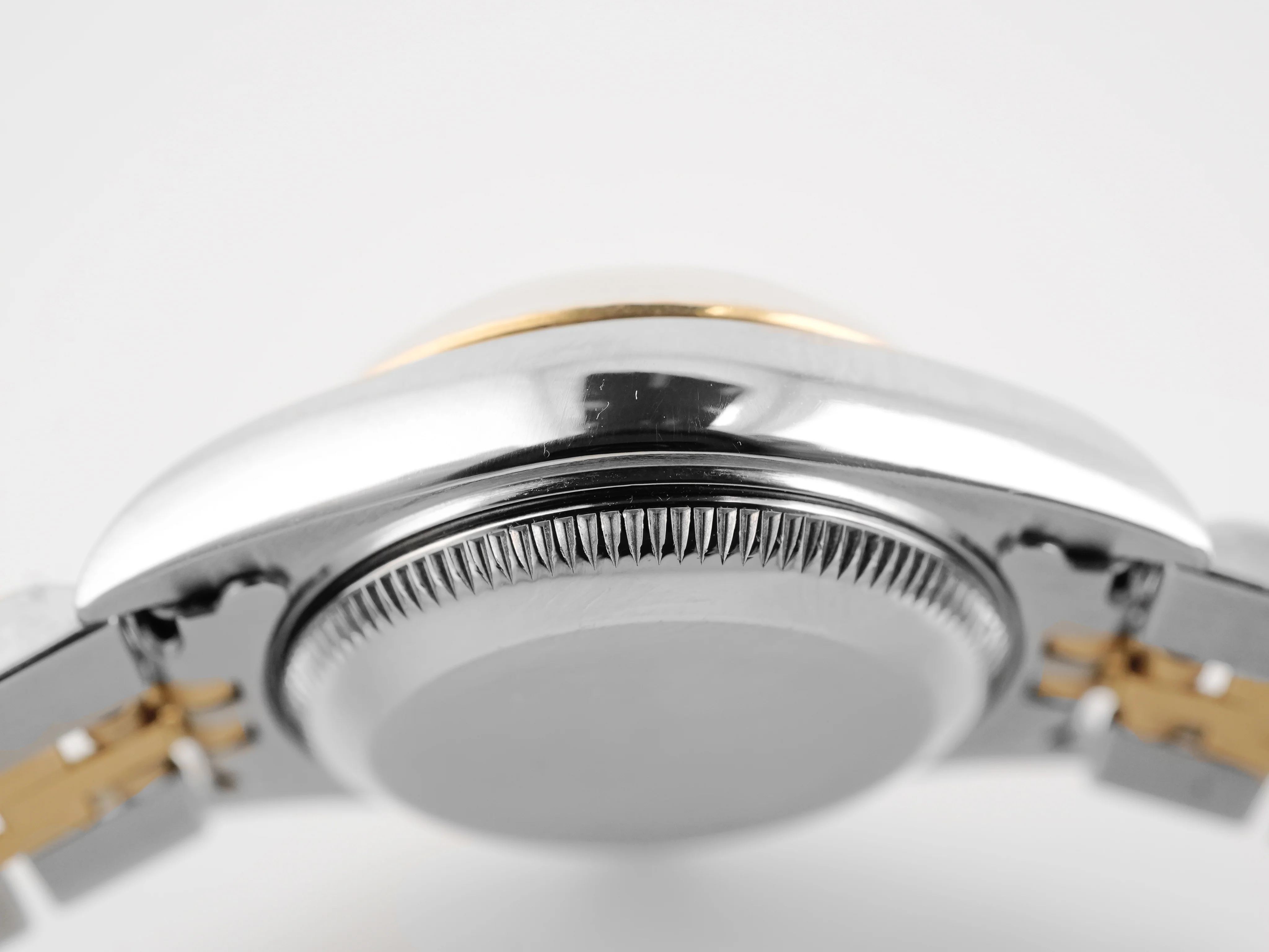 Rolex 79173 Lady-Datejust 26 mm Fluted Bezel Ivory Pyramid Roman Dial Jubilee Bracelet Box 2001 - Image 9