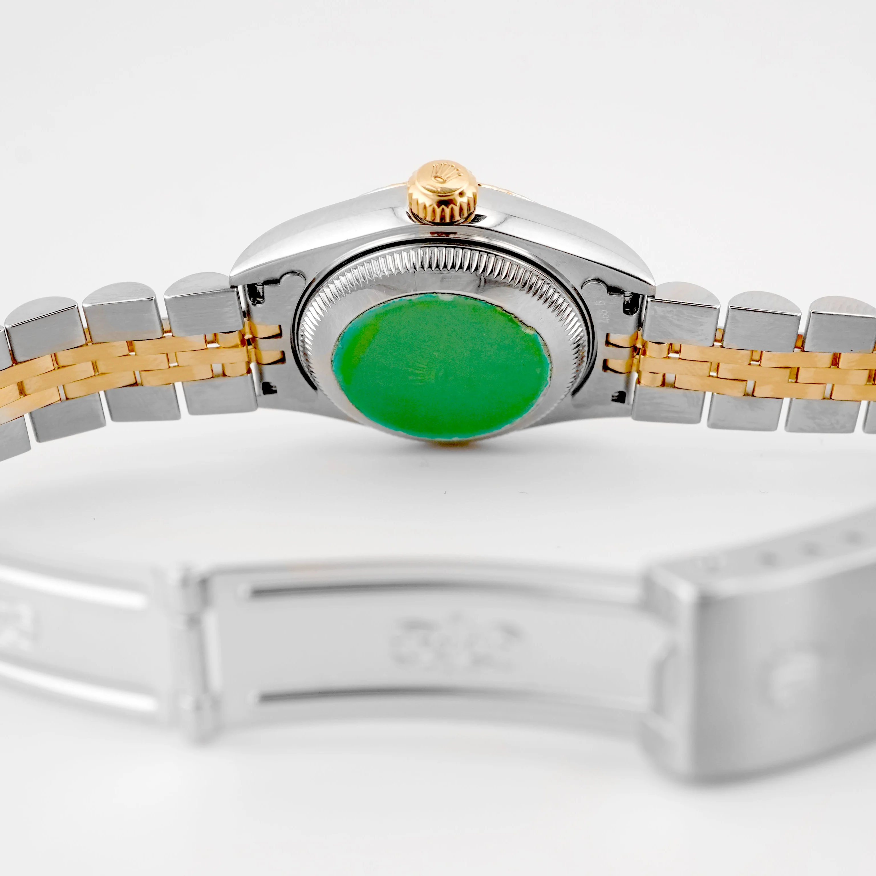 Rolex 79173 Lady-Datejust 26 mm Jubilee Ivory Arabic Dial Jubilee Bracelet Box and Papers 2000 - Image 10